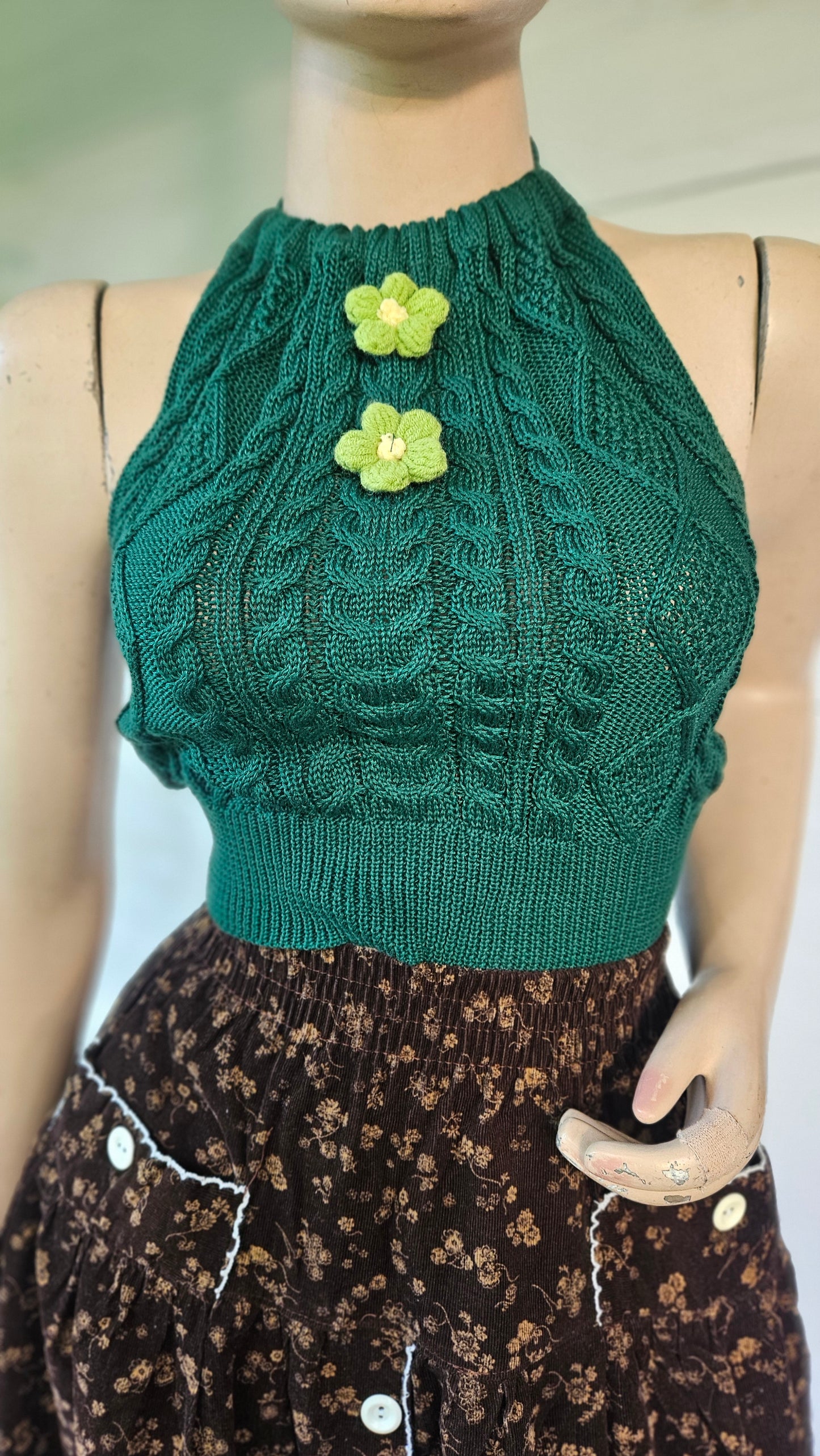 Lovely Green Top knit Top