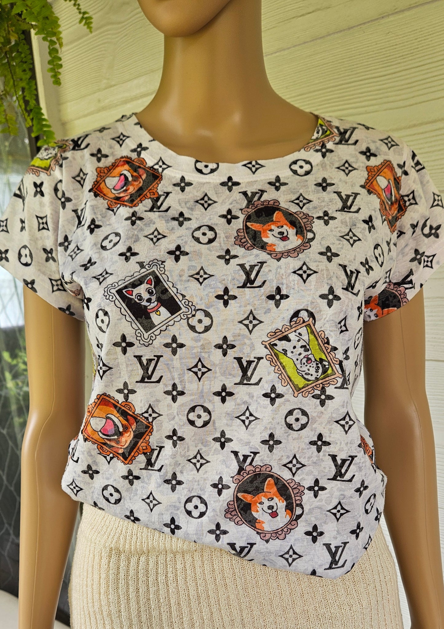 Louis Vuitton inspired Top/Tee Crewneck Top