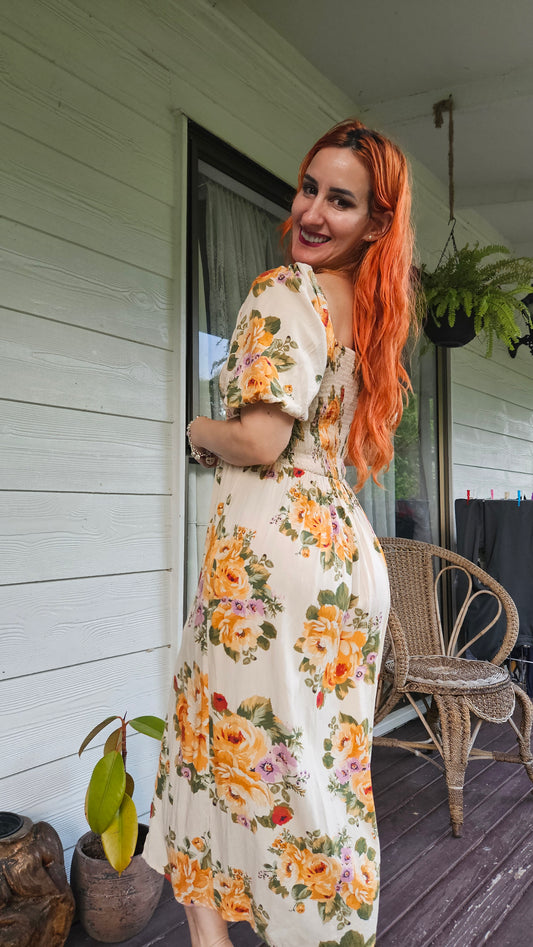 Lovely floral dress by paper heart size 10