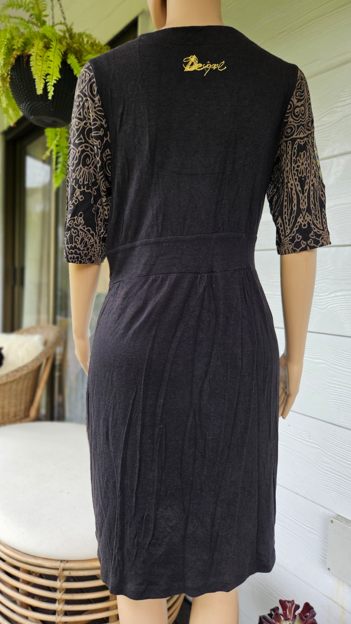 Unique Midi Dress by Desigual  Womens 3/4 Sleeve