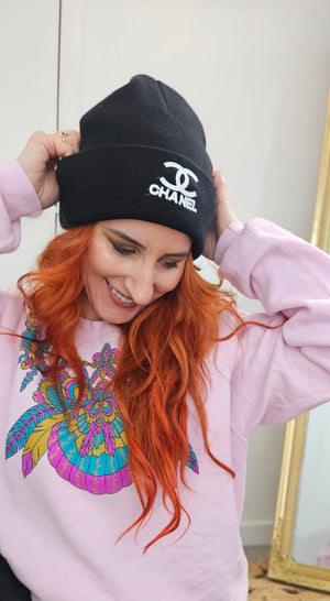 Black Gucci Beanie (not real)