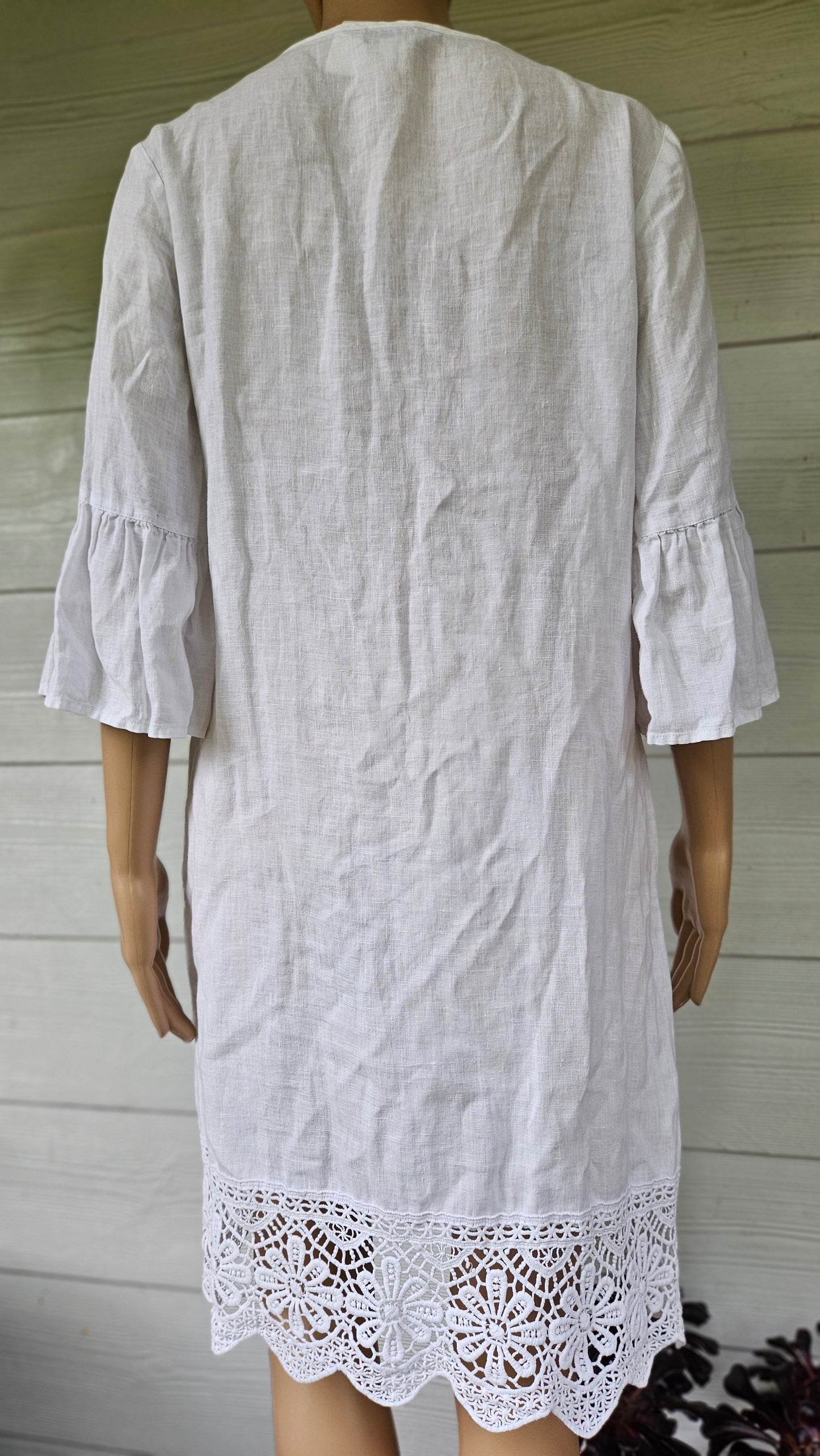 Grace Hill Dress – Linen Dress  Size 10. Preloved Dress
