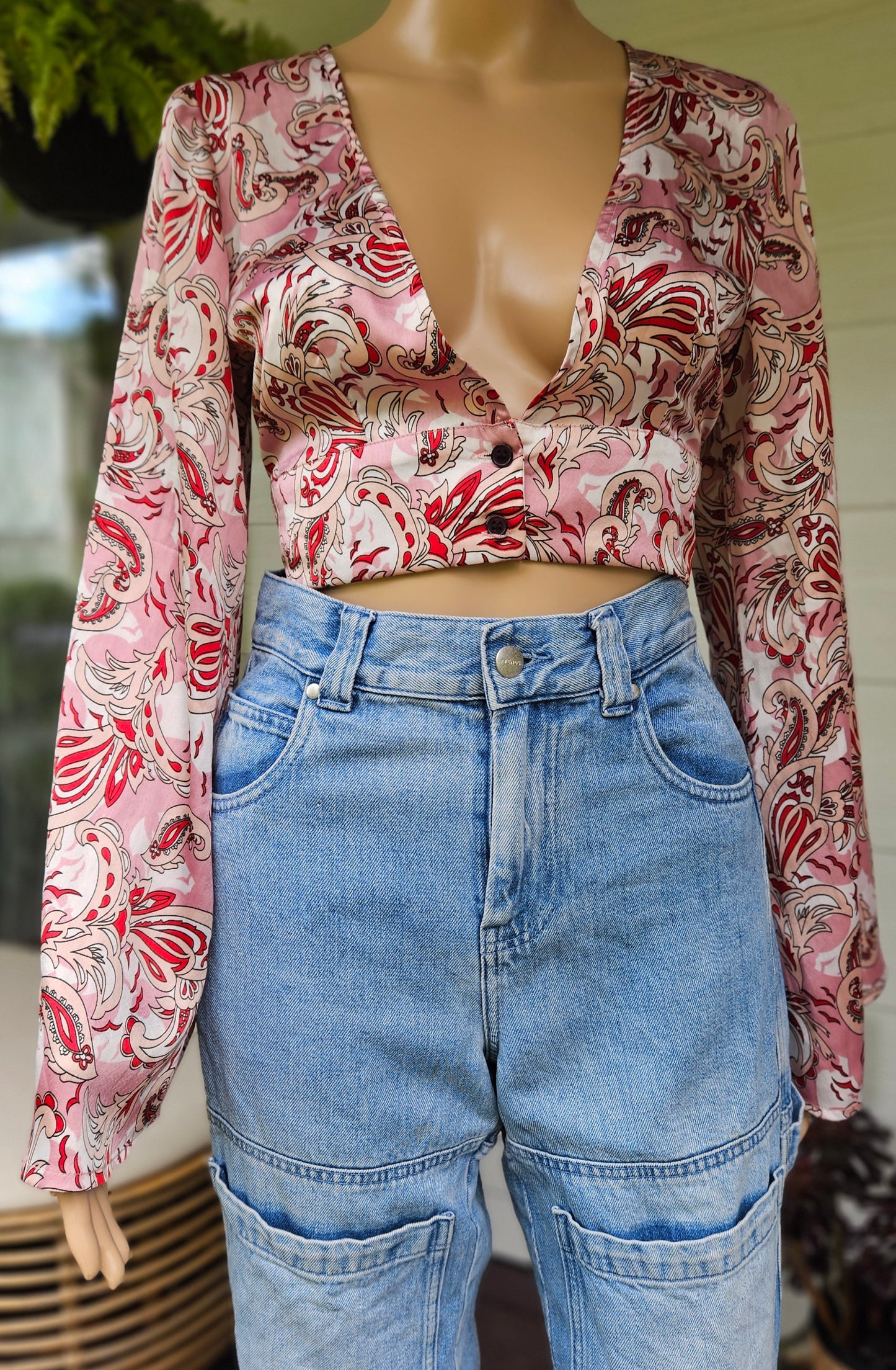 Boho blouse Nasty Gal Top - bell sleeves Top