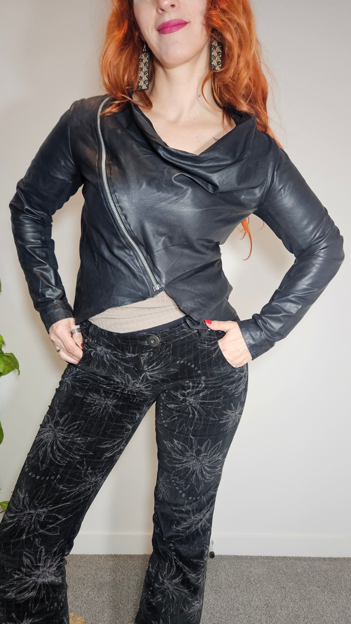 Unique MOOCHI Jacket.  100% Leather