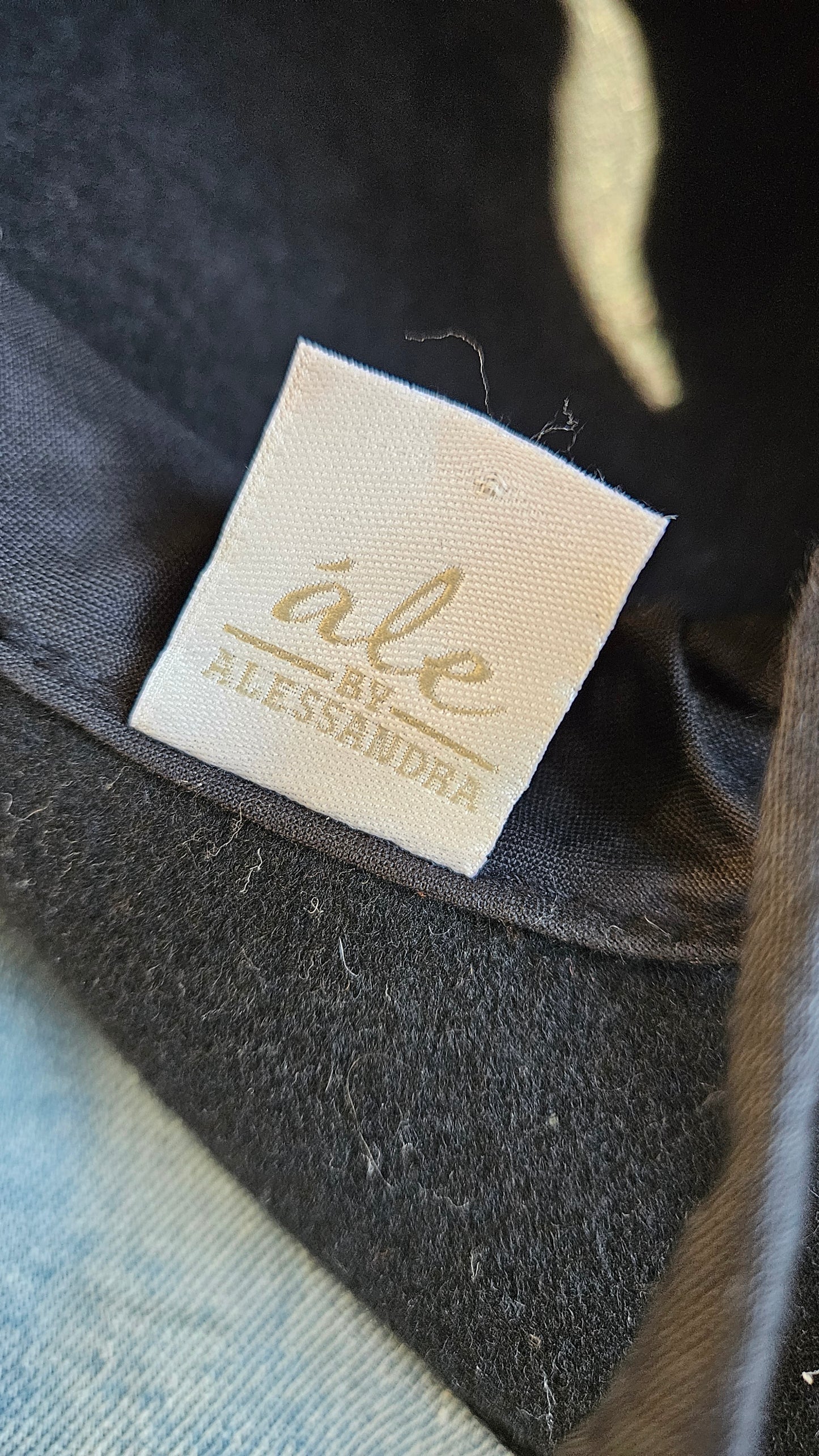 Stunning Black Ale by Alessandra Hat 100% wool made in Ecuador