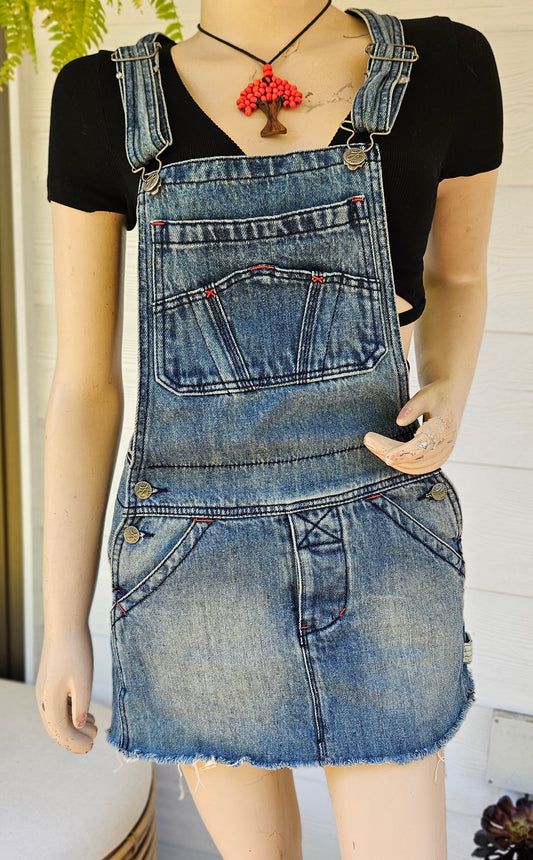 Women's Dungarees-Overalls  Size XS (6-8) Denim dress