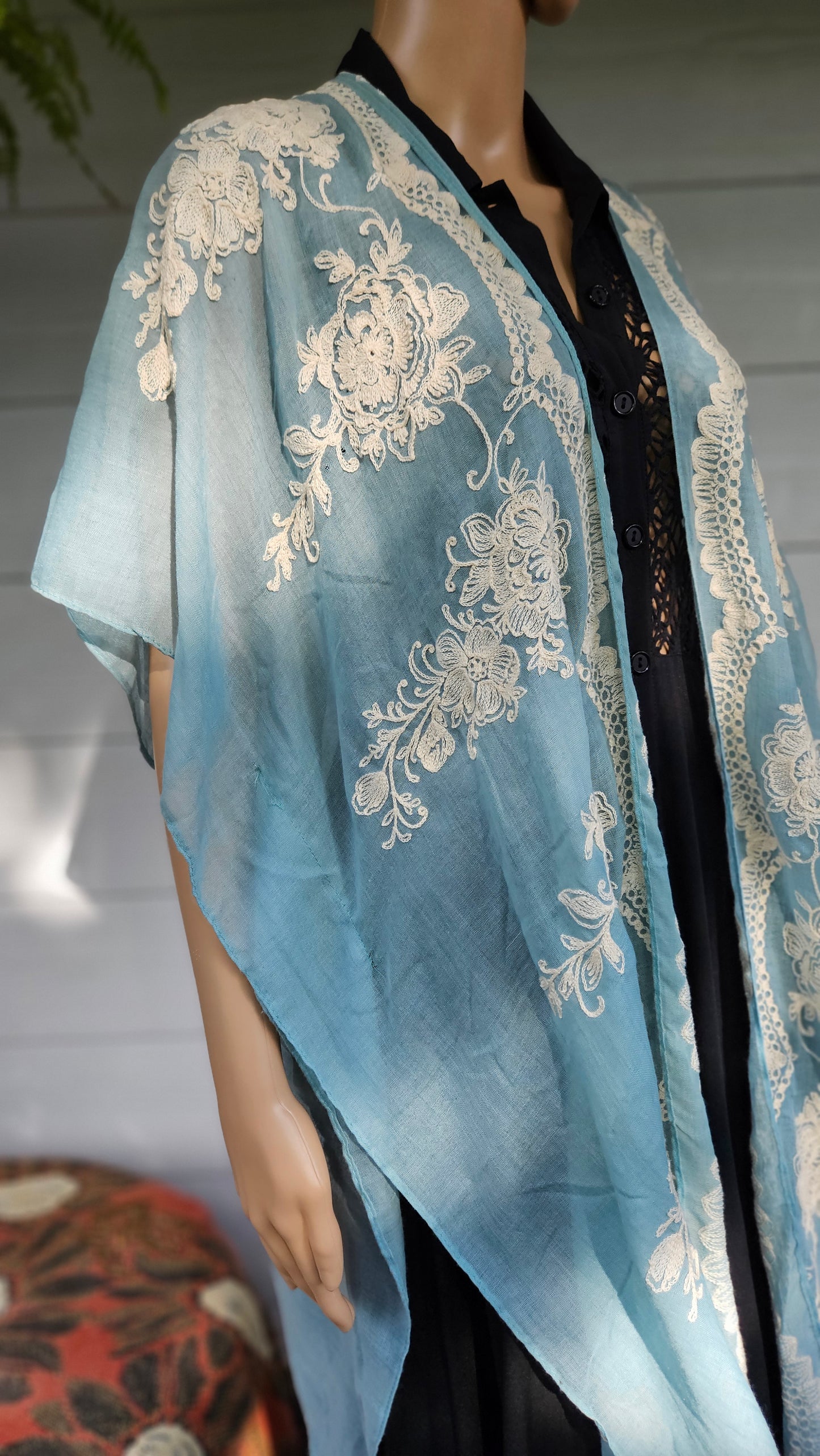 Kimono Bohemian cover-up Kimono Light Coat