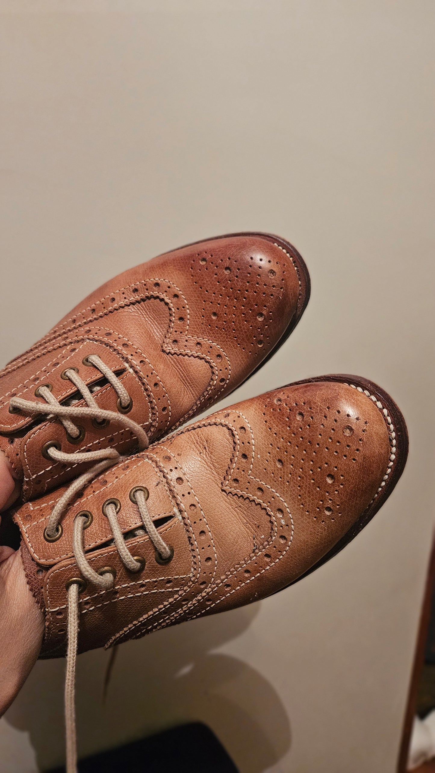 Grenson Women's Tan and Brown Brogues