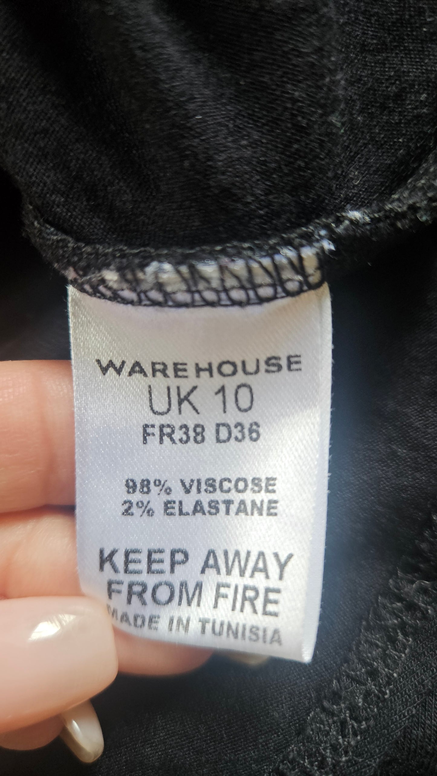 Women's Black Dress/Batwing Dress Preloved Dress