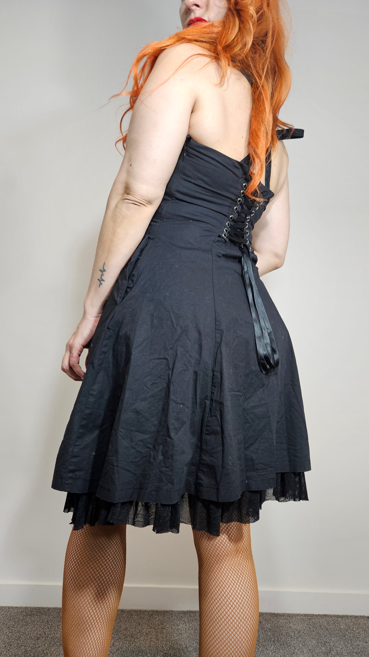 Banned Apparel Gothic Spiderweb Dress – Adjustable Fit