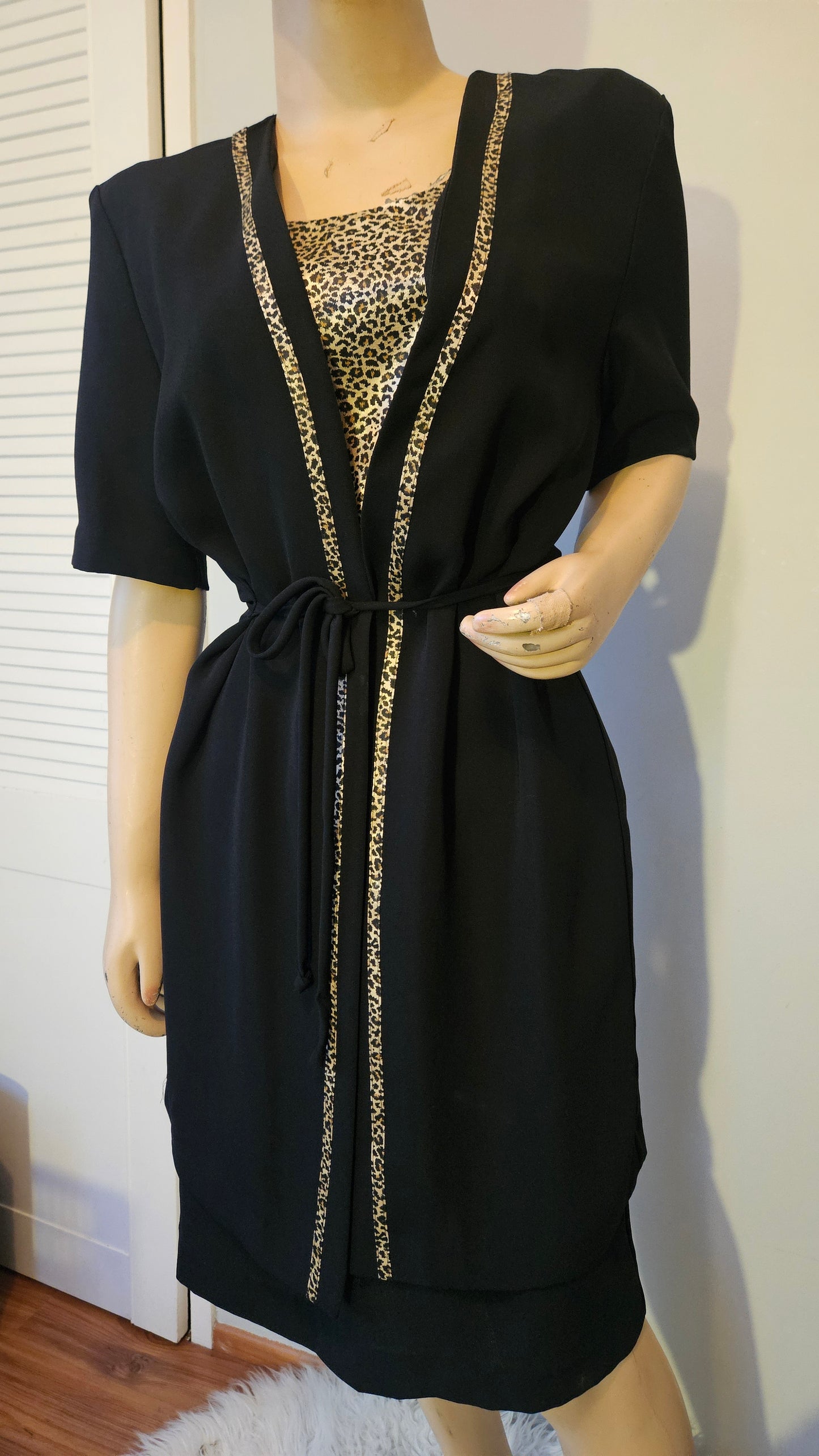Vintage 80s Dress Made in USA. Size 10