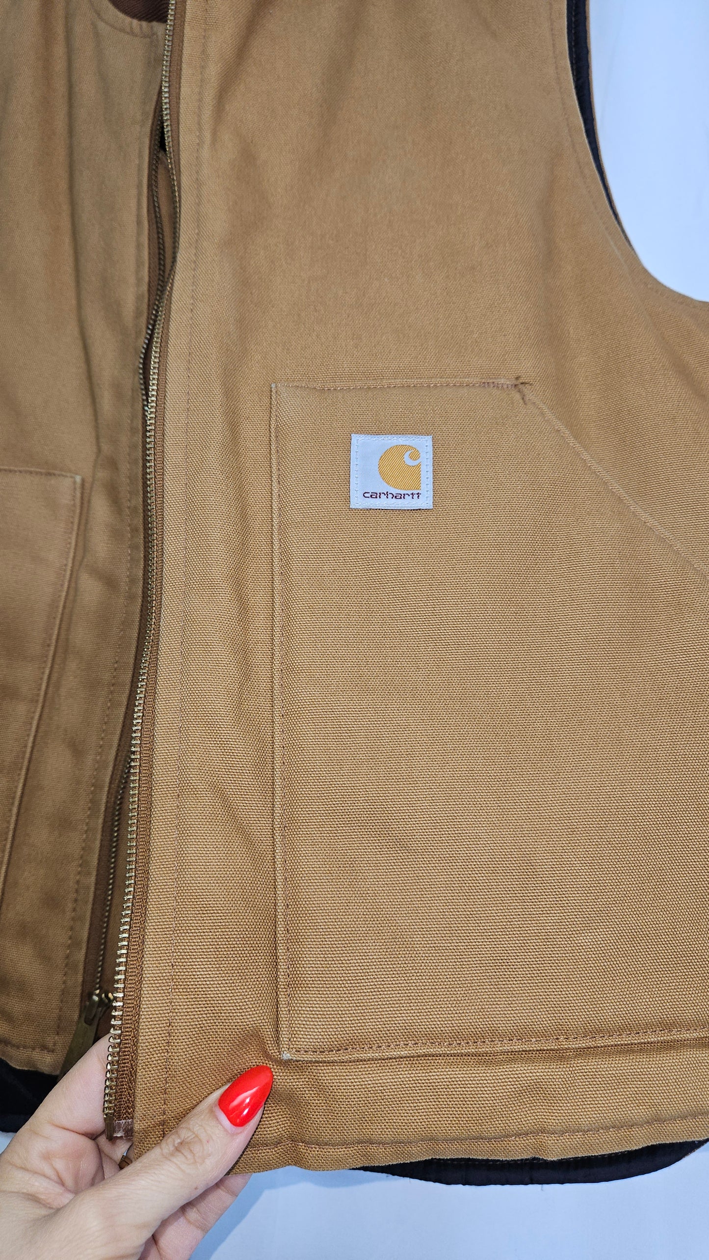 Carhartt Arctic Vest Arctic Quilt Lined V01 BRN Brown Men’s Size L. Second hand find!