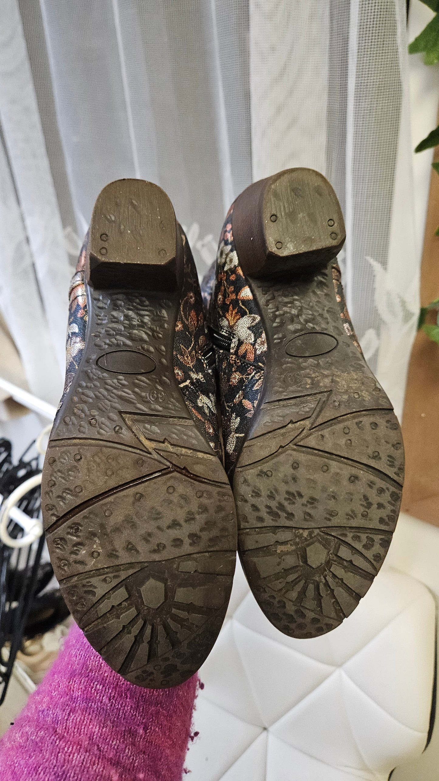 Maher Floral Boots - Preloved Boots Size 39