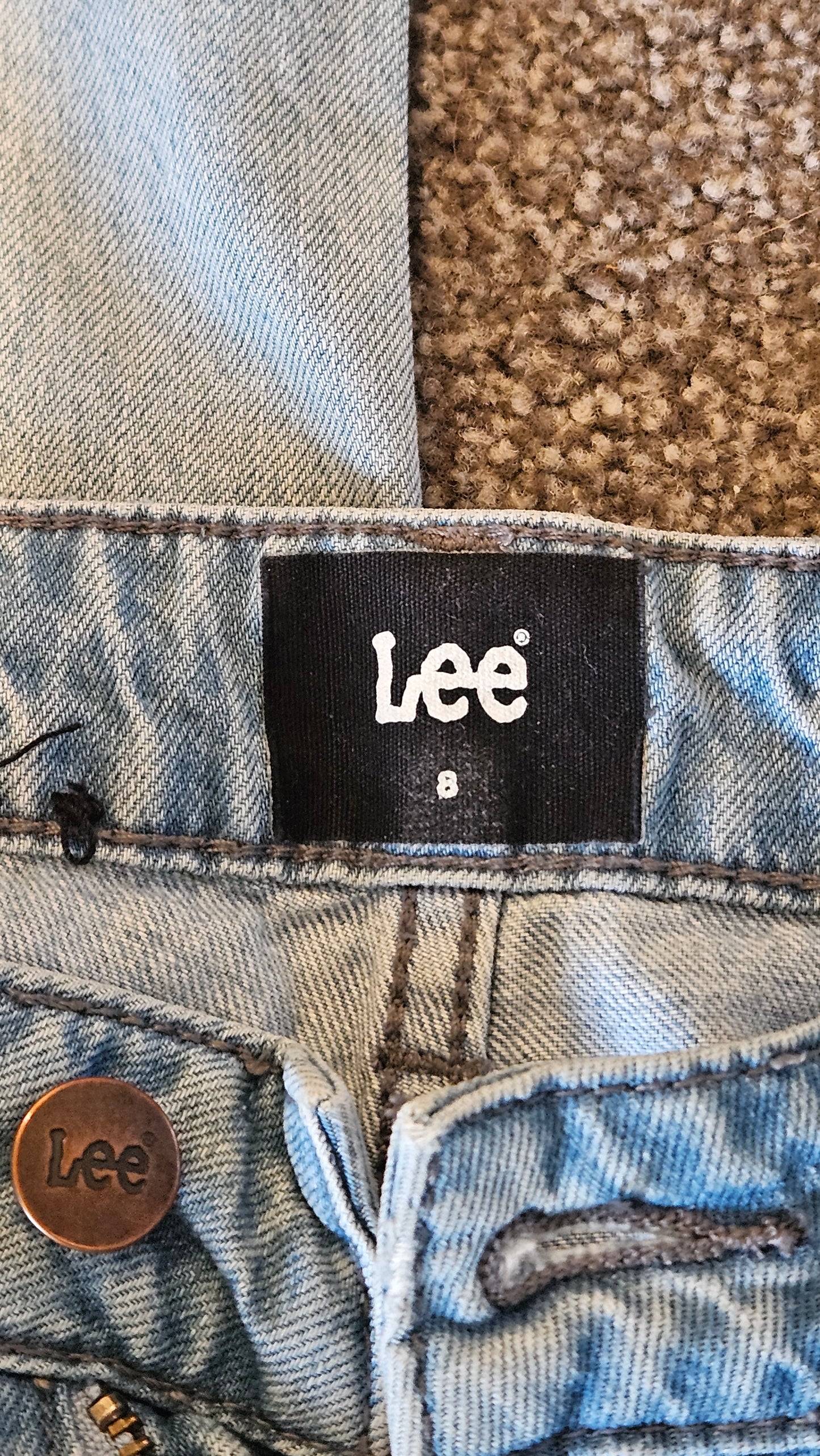 Lee Denim Pants. Soho Jeab High Tapered Second Hand Store jeans