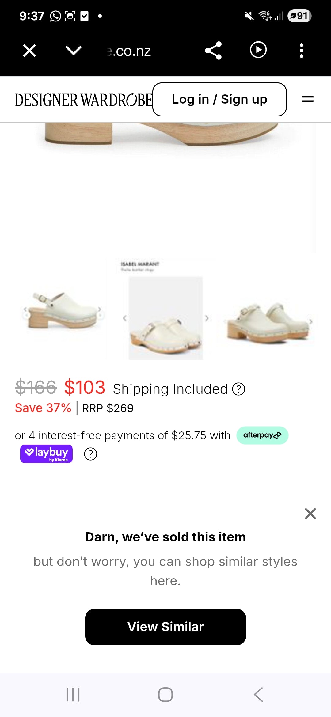 Ilona Clogs Leather by Gorman