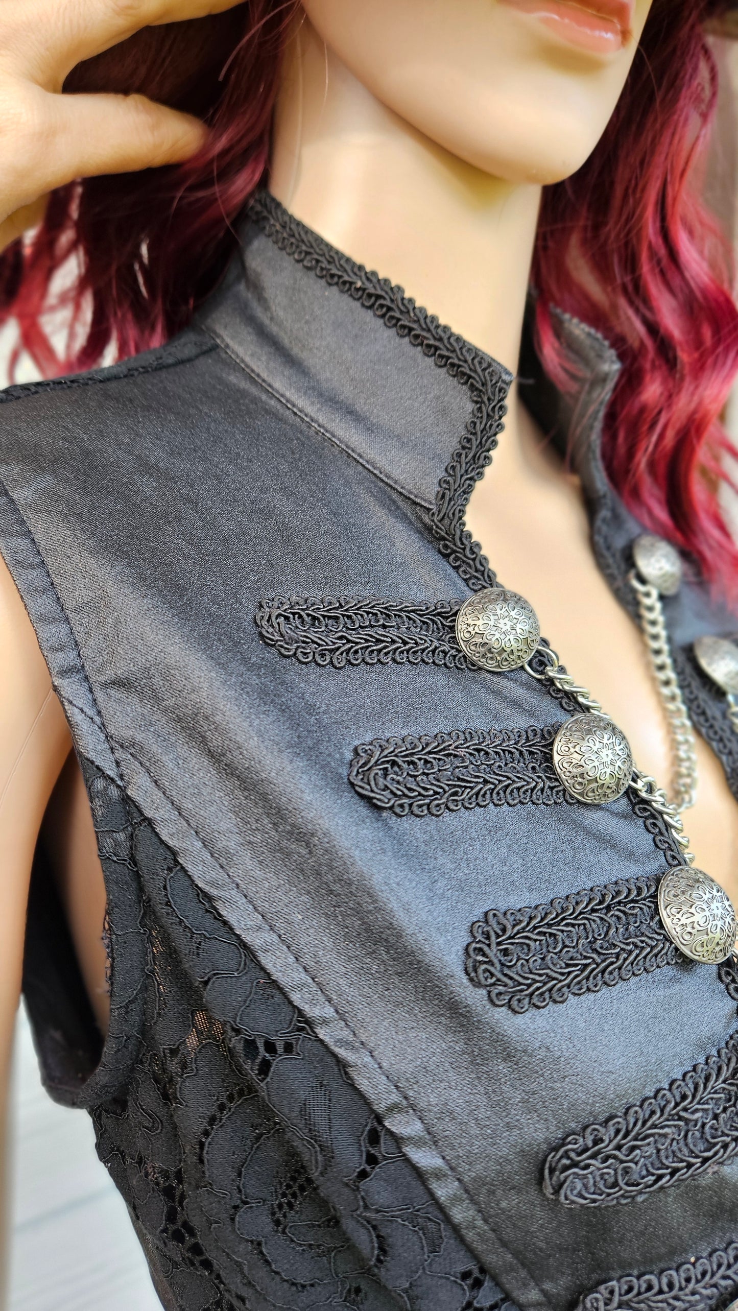 Black Devil Fashion Gothic Punk Vest