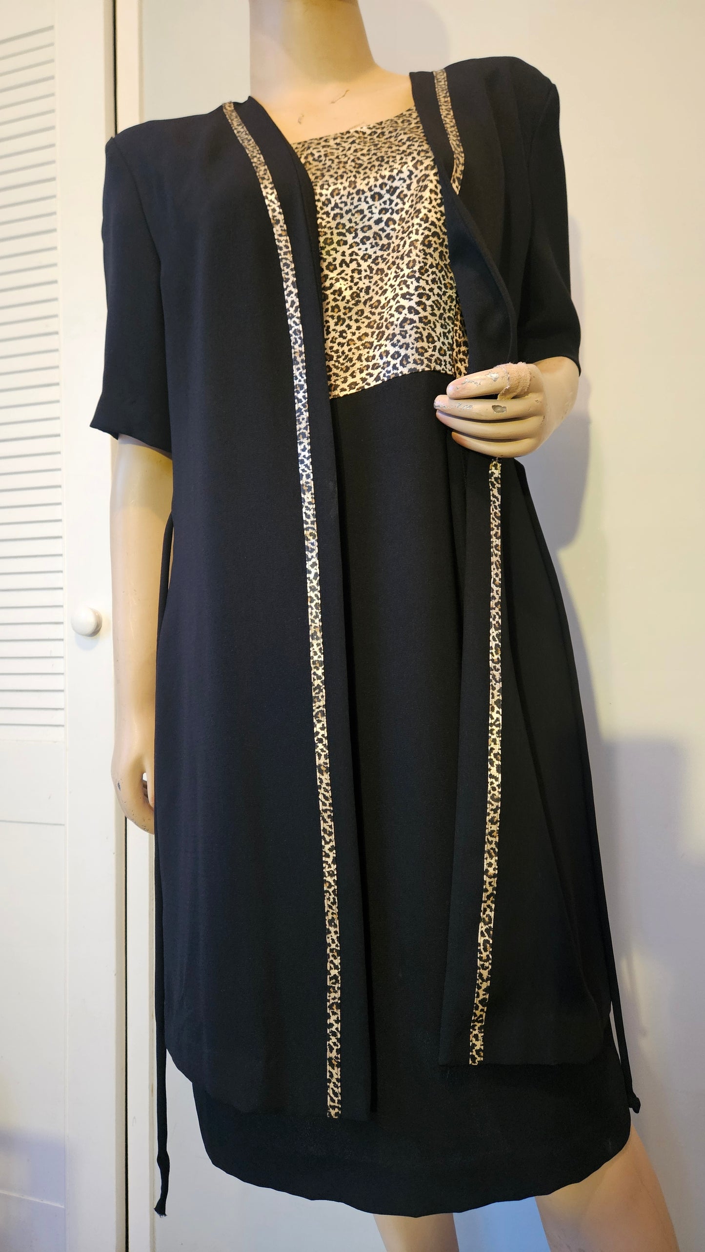 Vintage 80s Dress Made in USA. Size 10