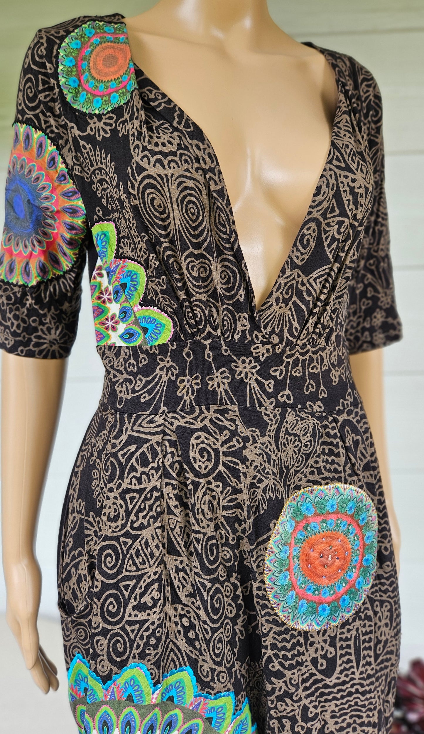 Unique Midi Dress by Desigual  Womens 3/4 Sleeve