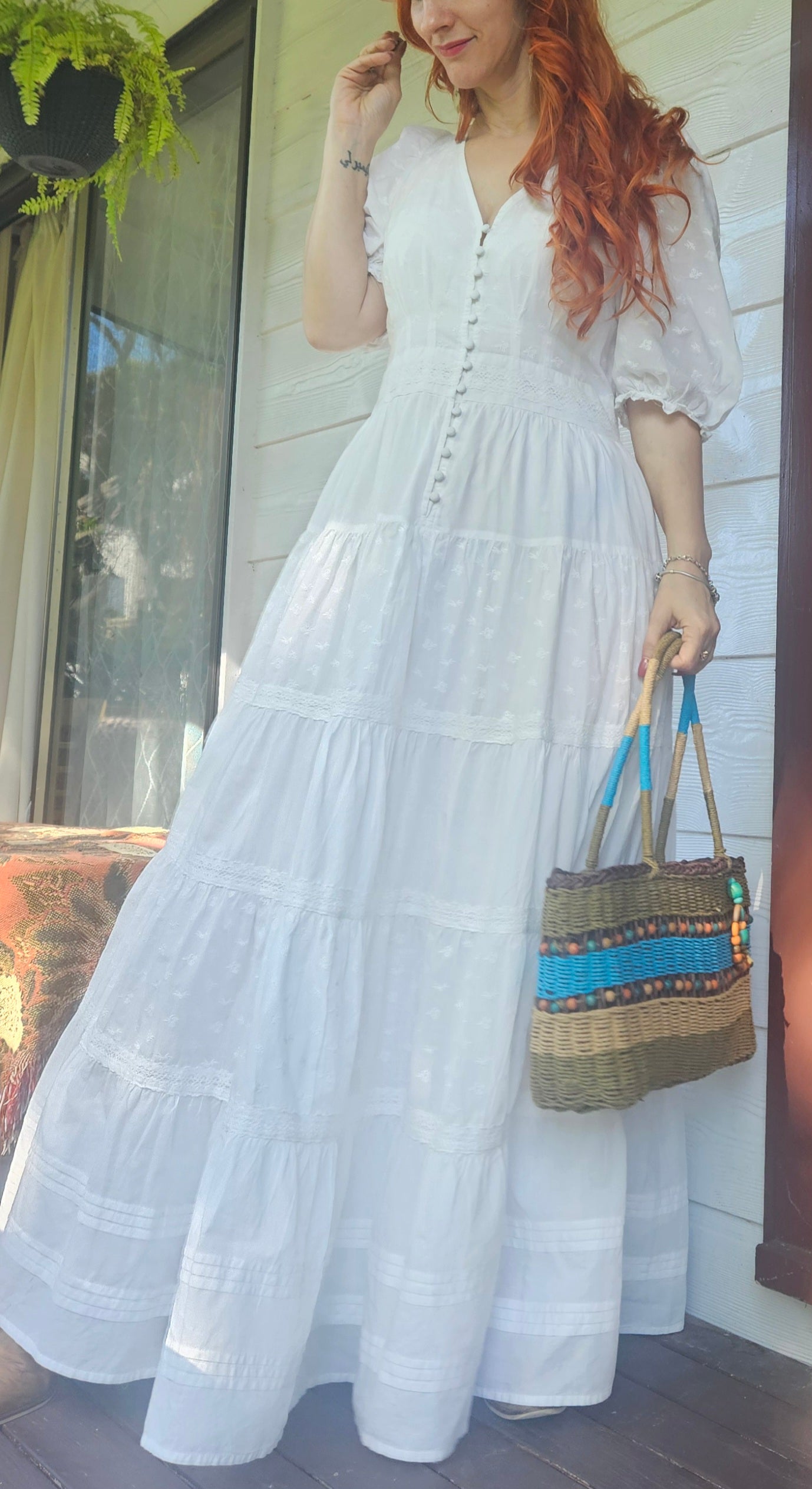 Bohemian Boho Maxi Dress Size M