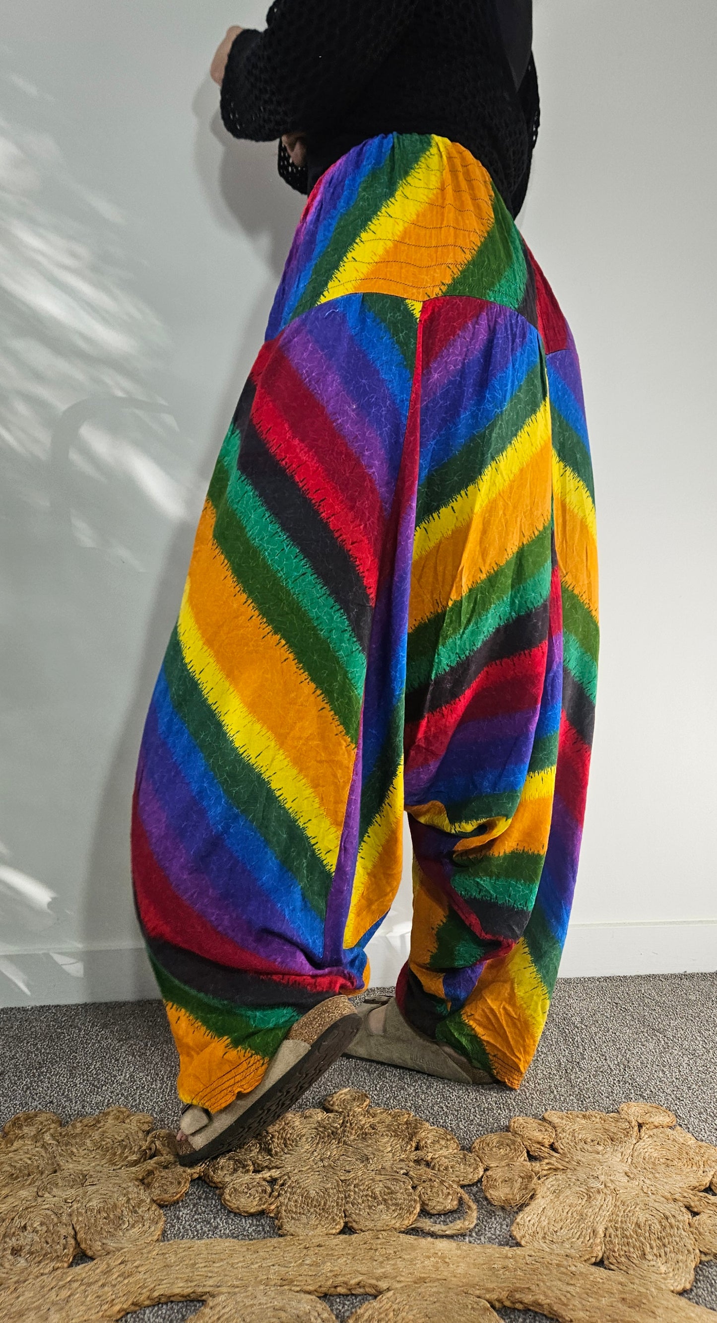 Bohemian Colorful Unisex Shalwar Summer Tracksuit Pants! baggy Fit (Copy)