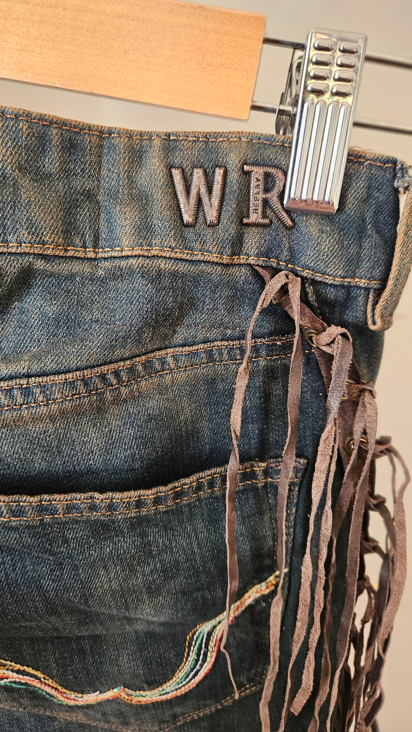 Stunning These are Reply  Carmela Y2K Denim Fringe pants - Women's Jeans