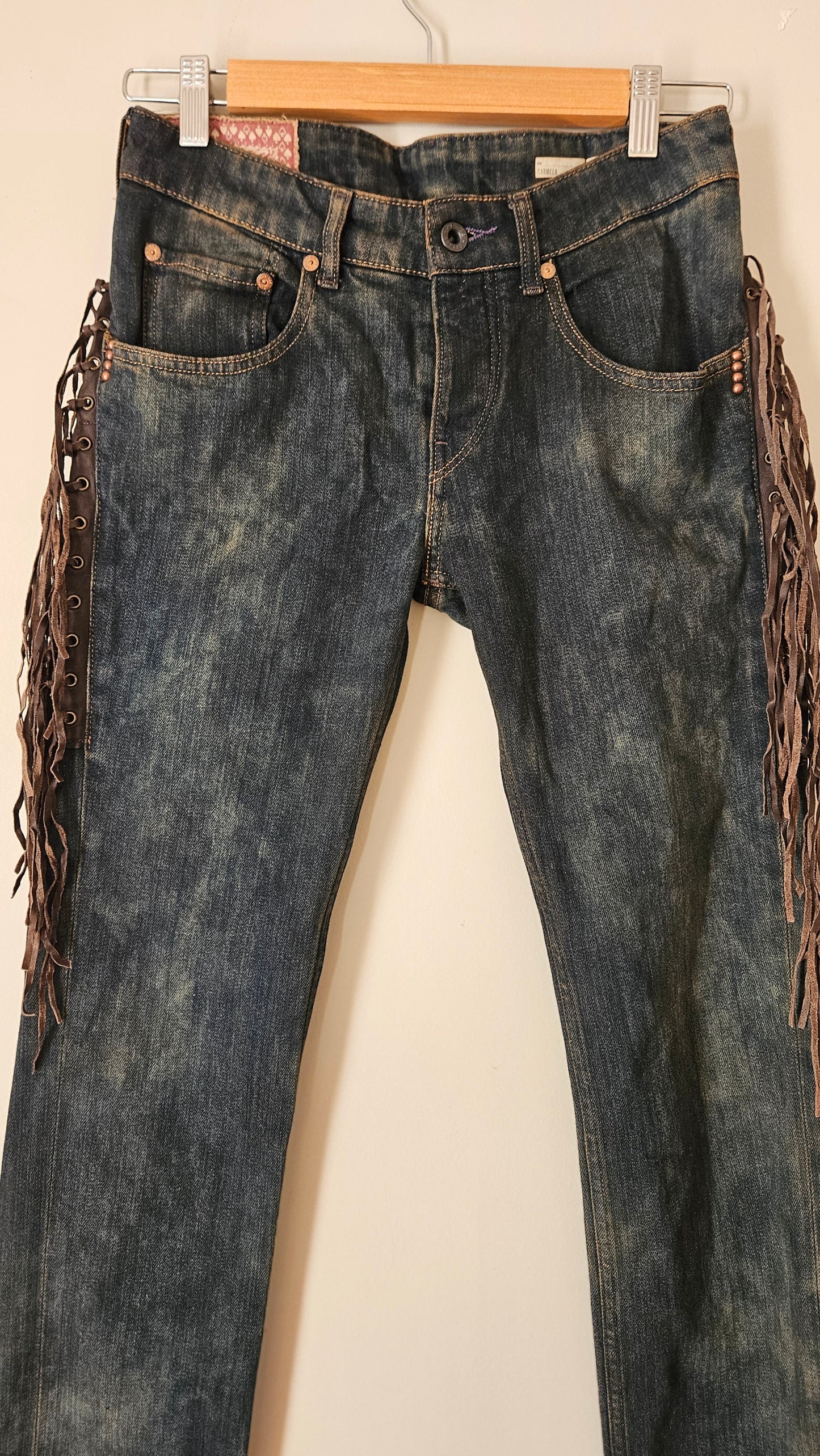 Stunning These are Reply  Carmela Y2K Denim Fringe pants - Women's Jeans