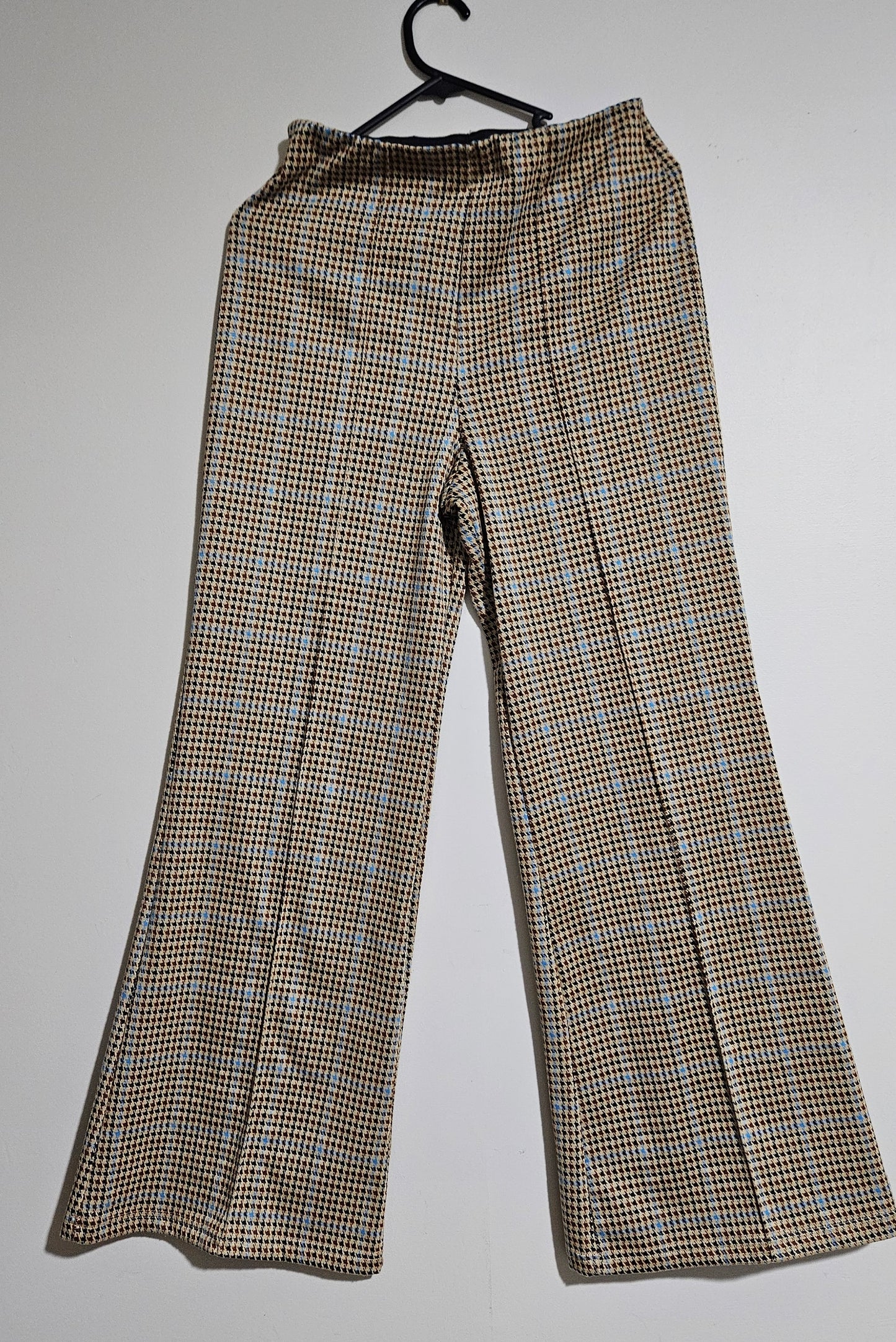 Plaid high waist pants - Retro style pants