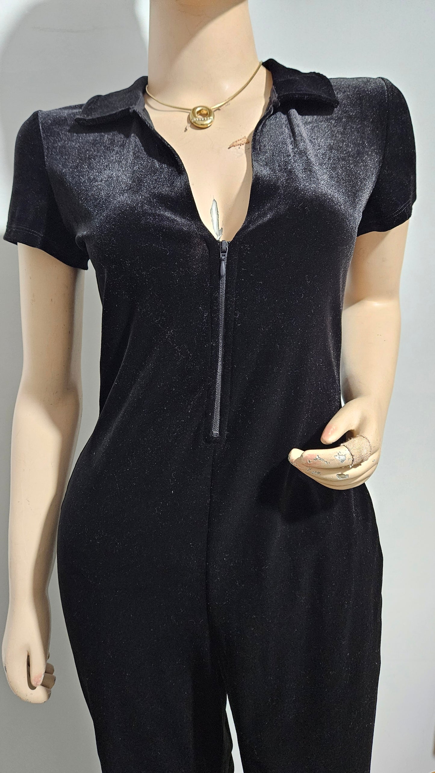 Black Jumpsuit - Preloved Jumpsuit Size 8.