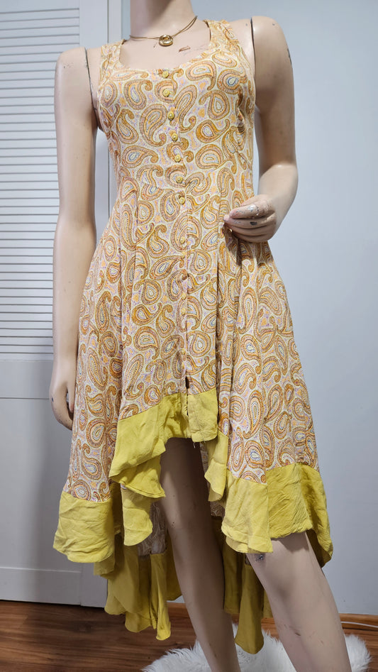 Tigerlily high-low dress Bohemian Dress 100% rayon boho Dress - Bohemian dress Preloved Dress