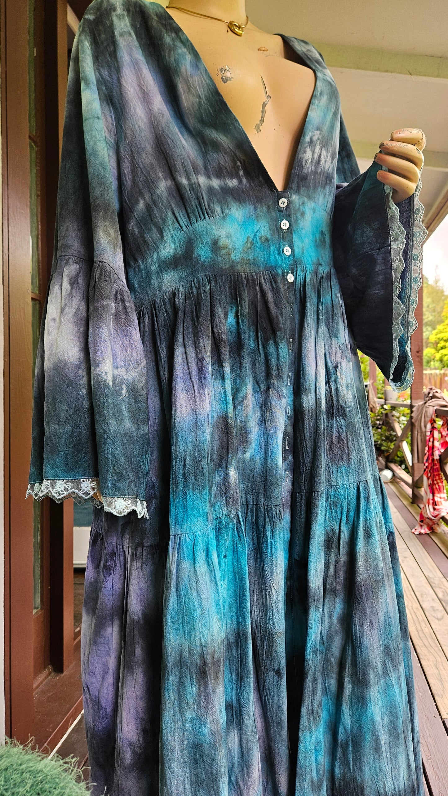 Curvy Bohemian Dress plus size- Plus Size Dress Gibsy style