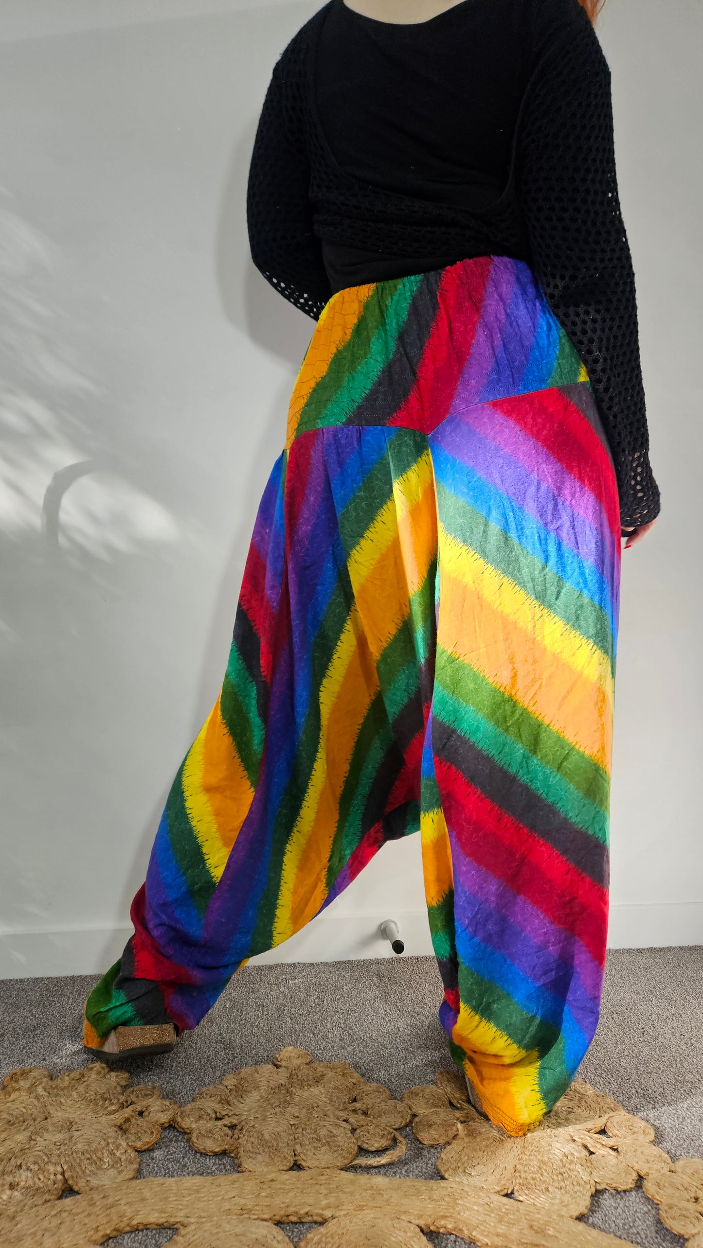 Bohemian Colorful Unisex Shalwar Summer Tracksuit Pants! baggy Fit (Copy)