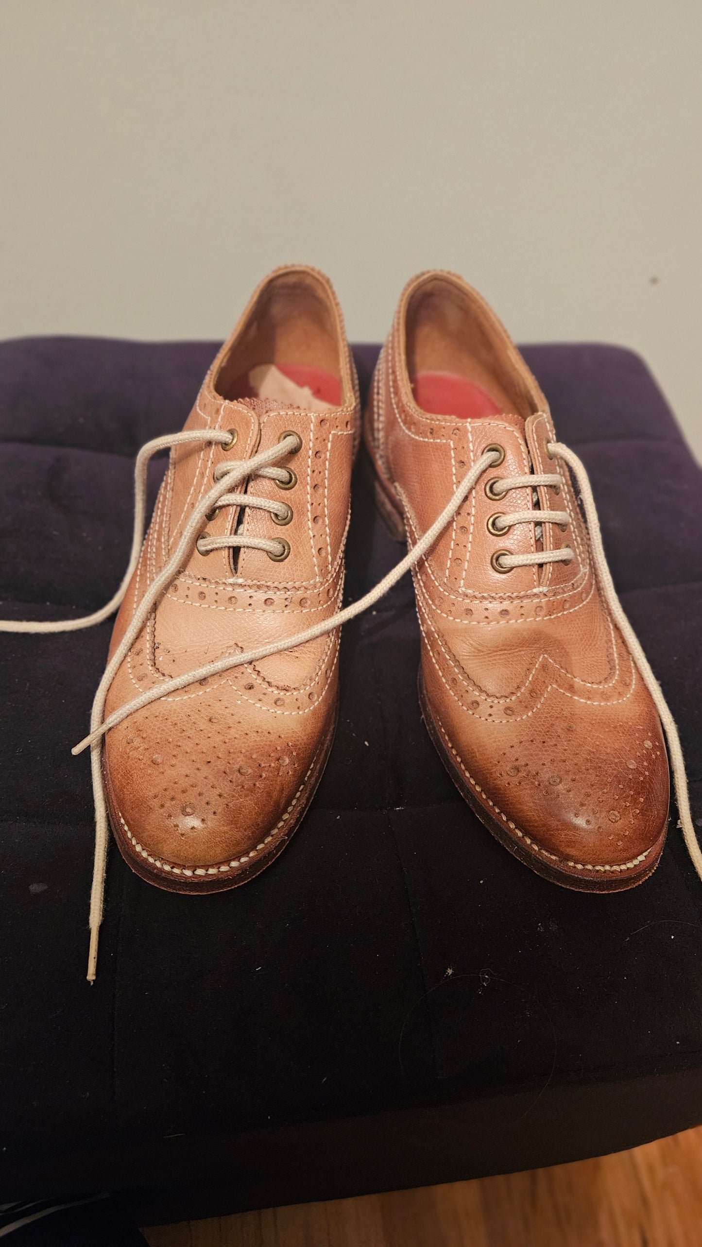 Grenson Women's Tan and Brown Brogues