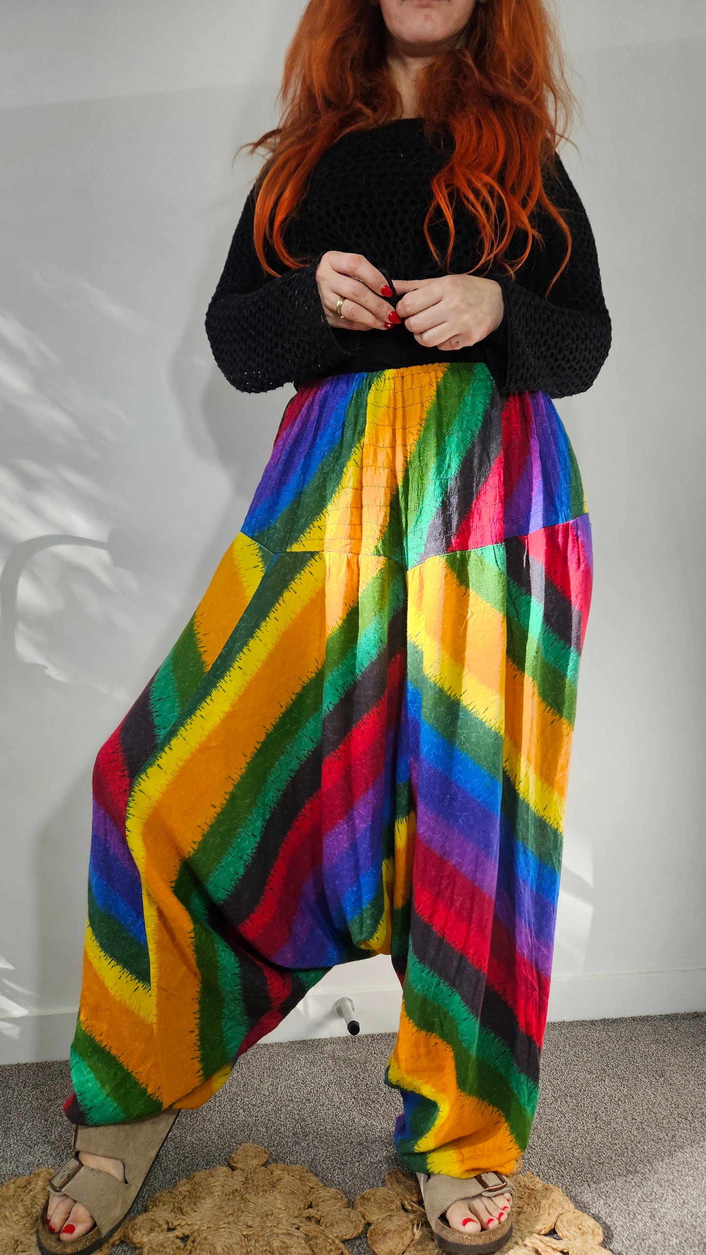 Bohemian Colorful Unisex Shalwar Summer Tracksuit Pants! baggy Fit (Copy)