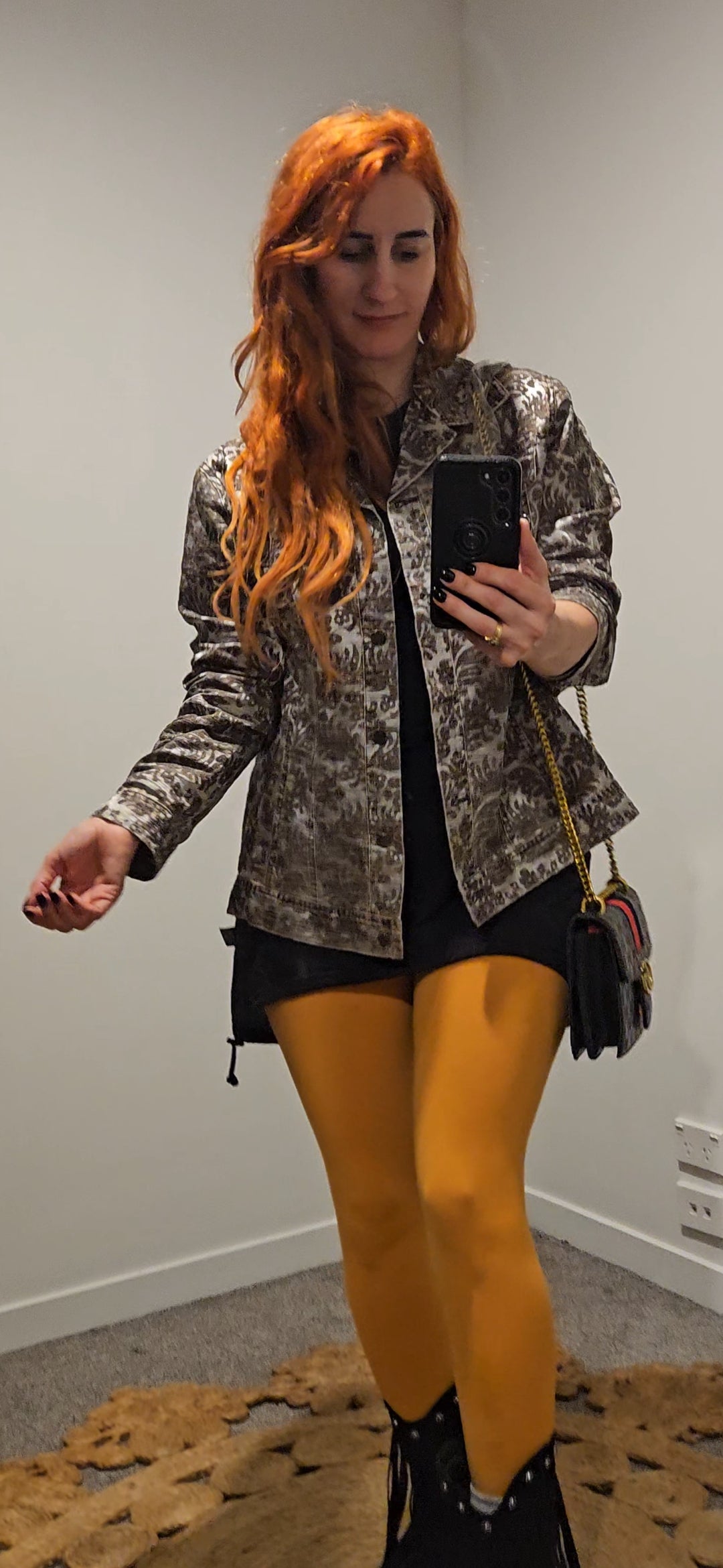 Metallic pattern Jacket Size 42