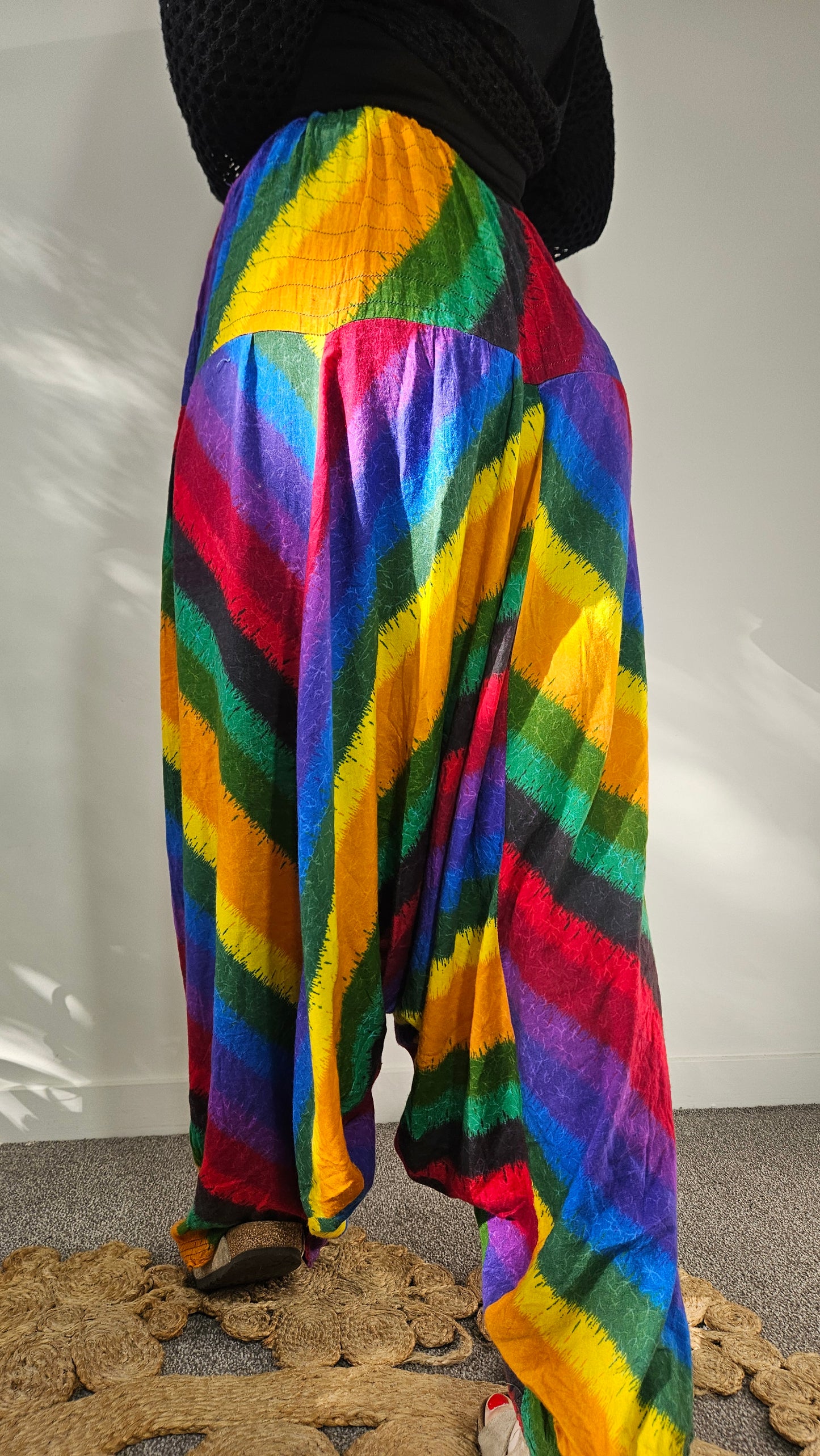 Bohemian Colorful Unisex Shalwar Summer Tracksuit Pants! baggy Fit (Copy)