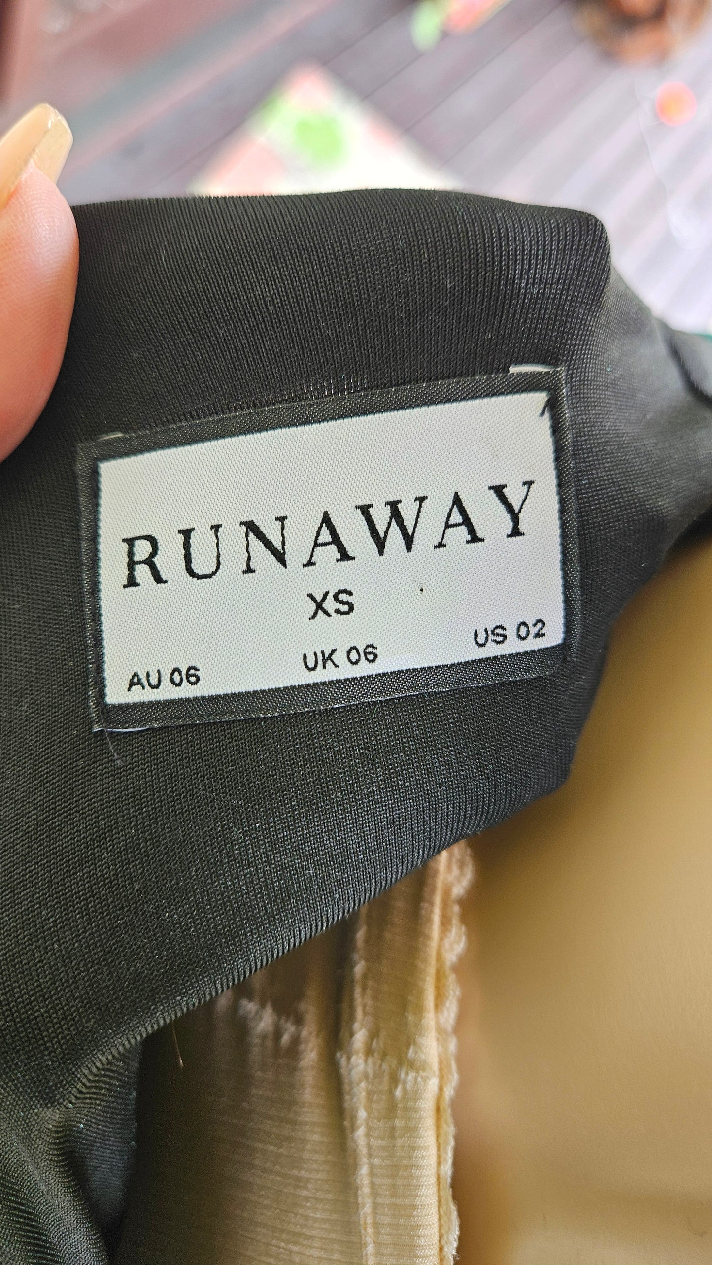 Runaway the Label
LIONELL DRESS - EMERALD ZEBRA dress  Second Hand dress - Evening Dress.