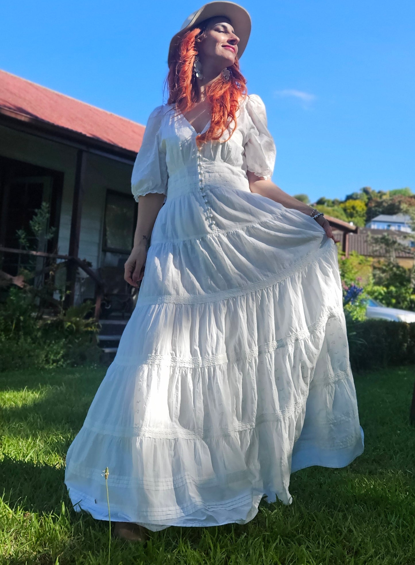 Bohemian Boho Maxi Dress Size M