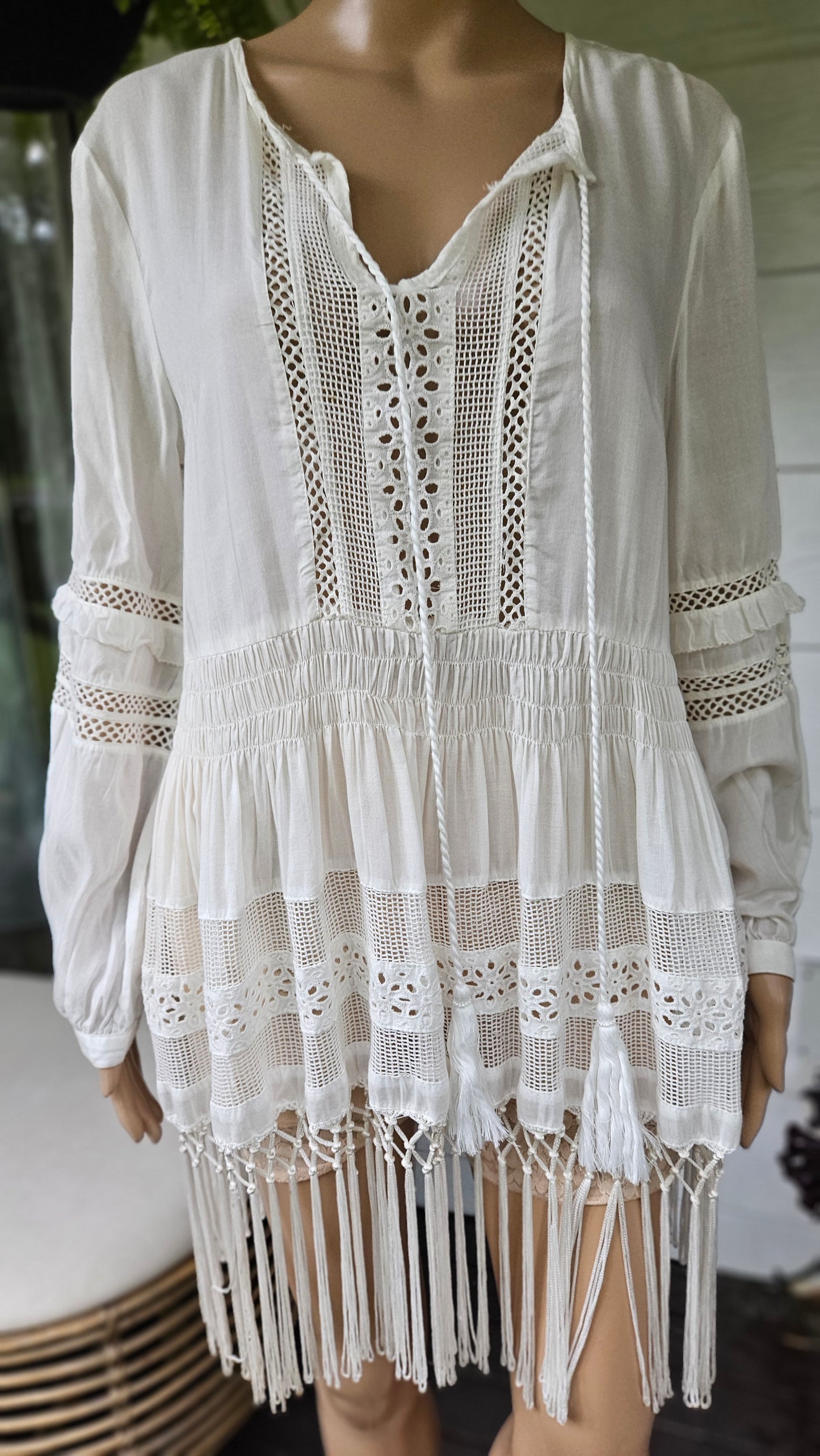 Lovely Bohemian Shirt  Women's Blouse. Used pre-loved Top