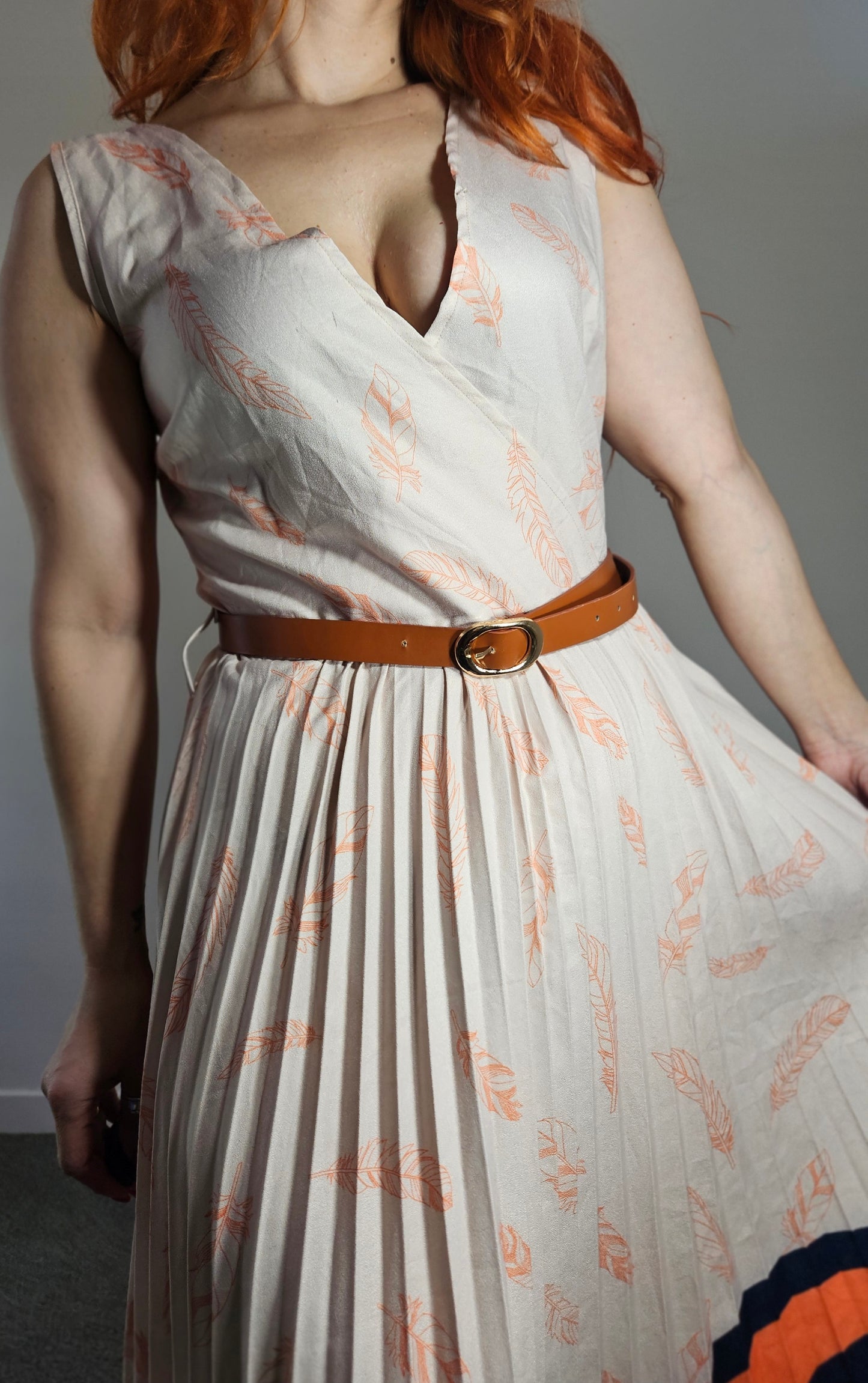 Stunning Pleated Midi Dress