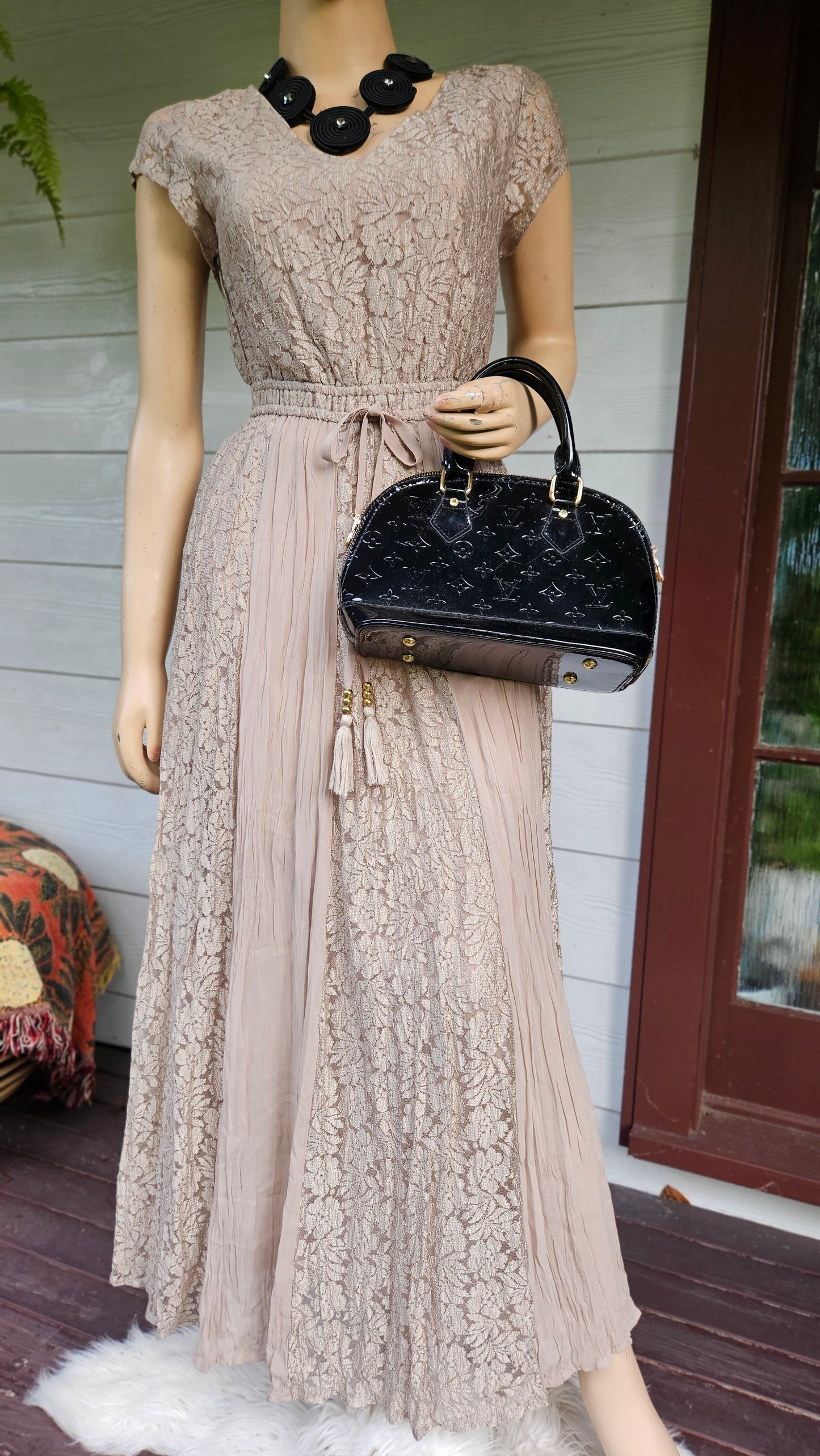 Lace Bohemian Lace Maxi Dress Size 38/10uk