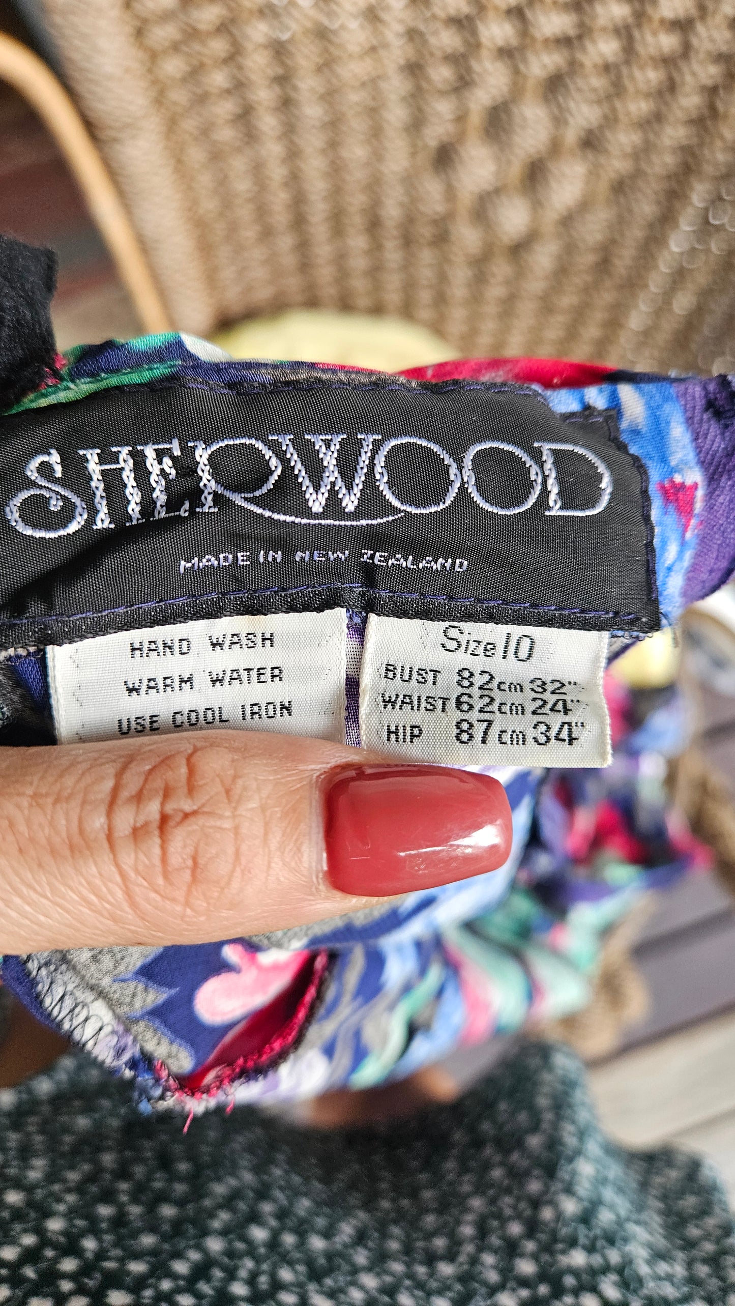 Vintage Floral Dress. Made in New Zealand