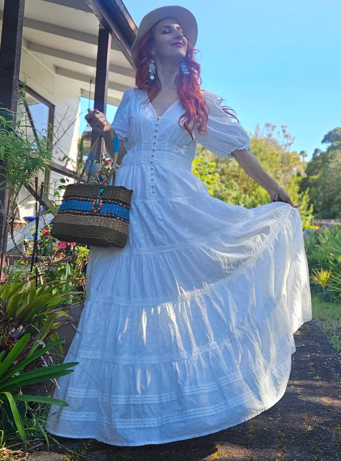 Bohemian Boho Maxi Dress Size M