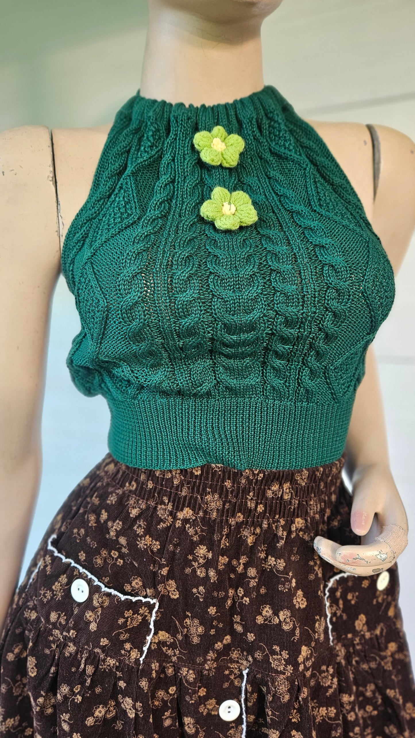 Lovely Green Top knit Top
