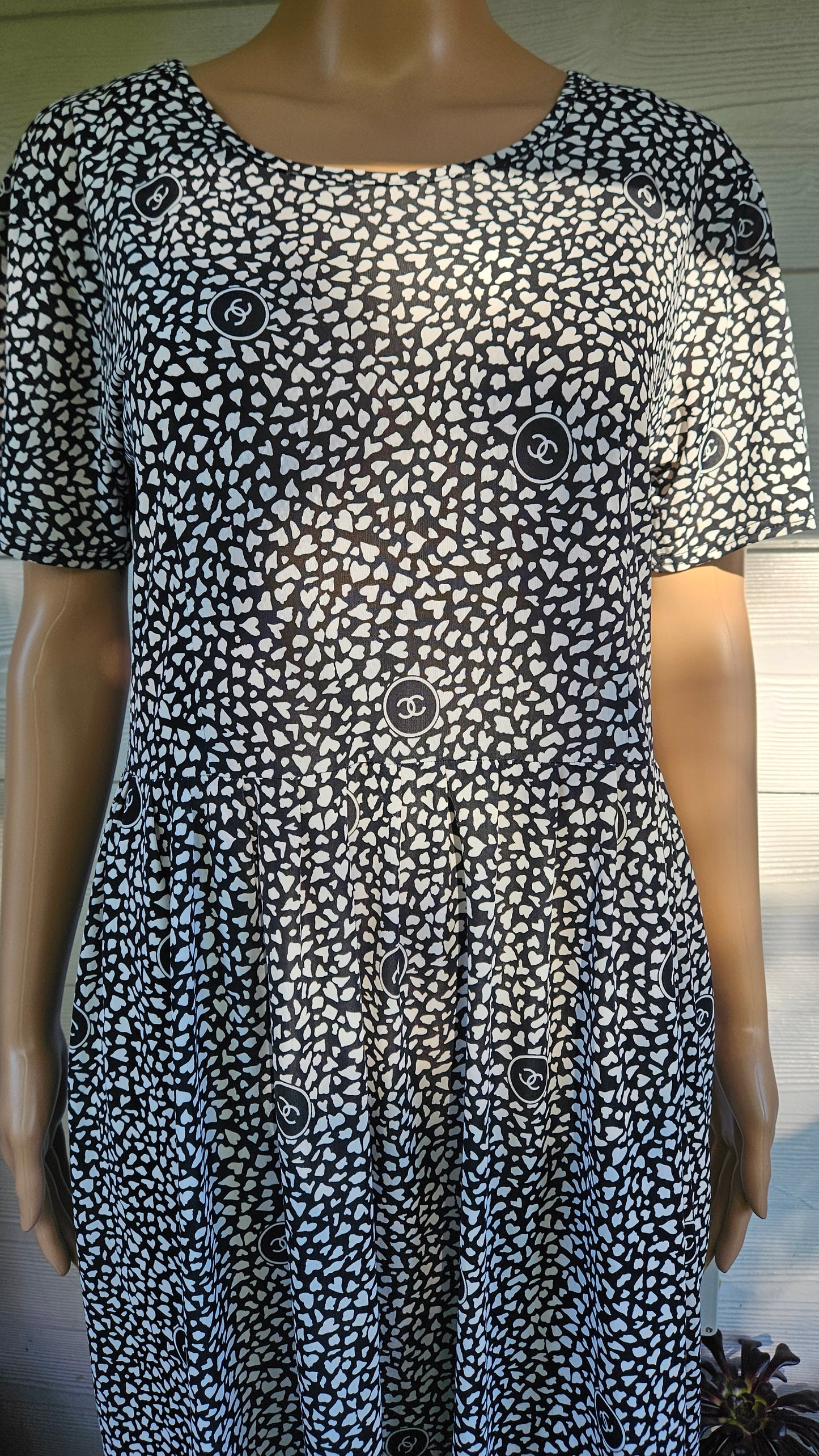 Beautiful Chanel inspired Dress - Pre-loved Dress Faux Chanel Dress