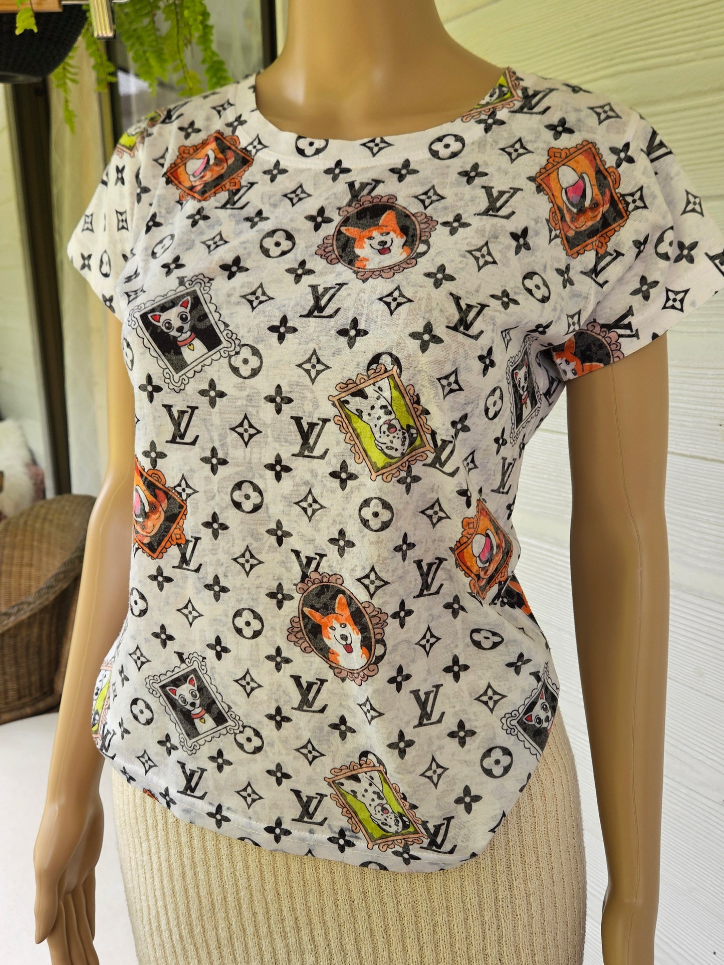 Louis Vuitton inspired Top/Tee Crewneck Top