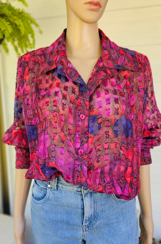Lovely Vintage Shirt - Vintage Top - Size 16
