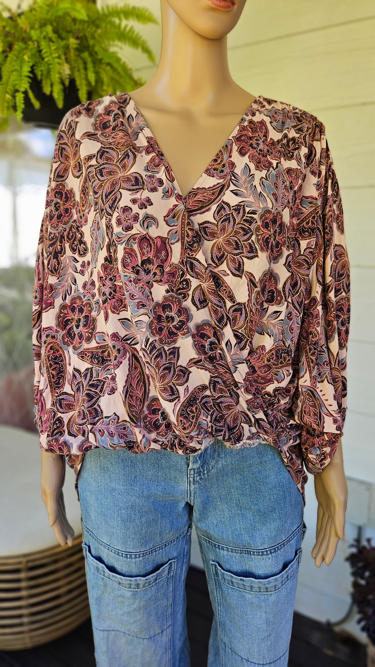 Wrap style Blouse - Top