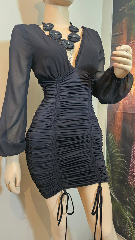 Sexy black mini dress Preloved Dress MINI Dress Size S.