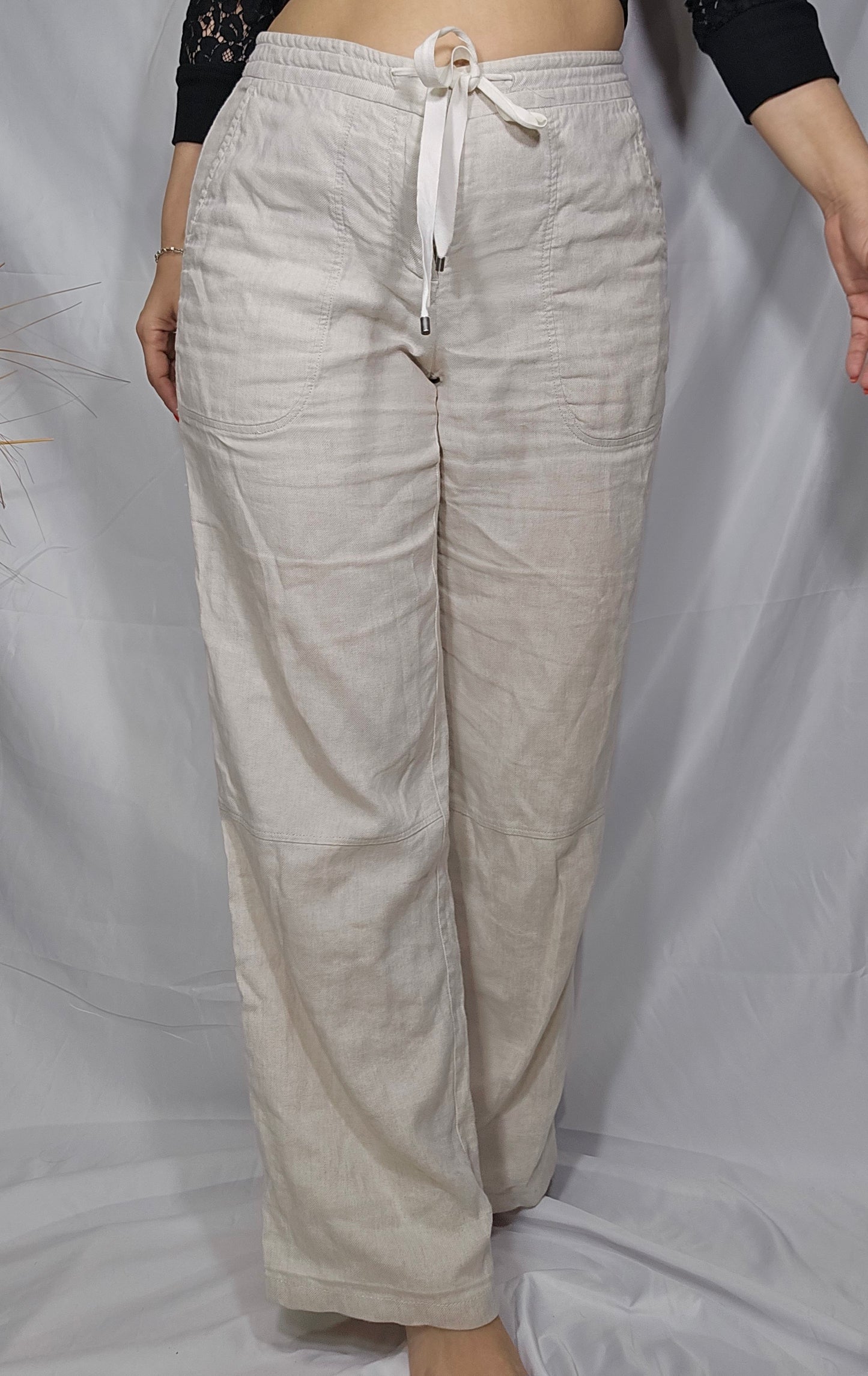 French Linen Pants: Second-Hand Store Find
