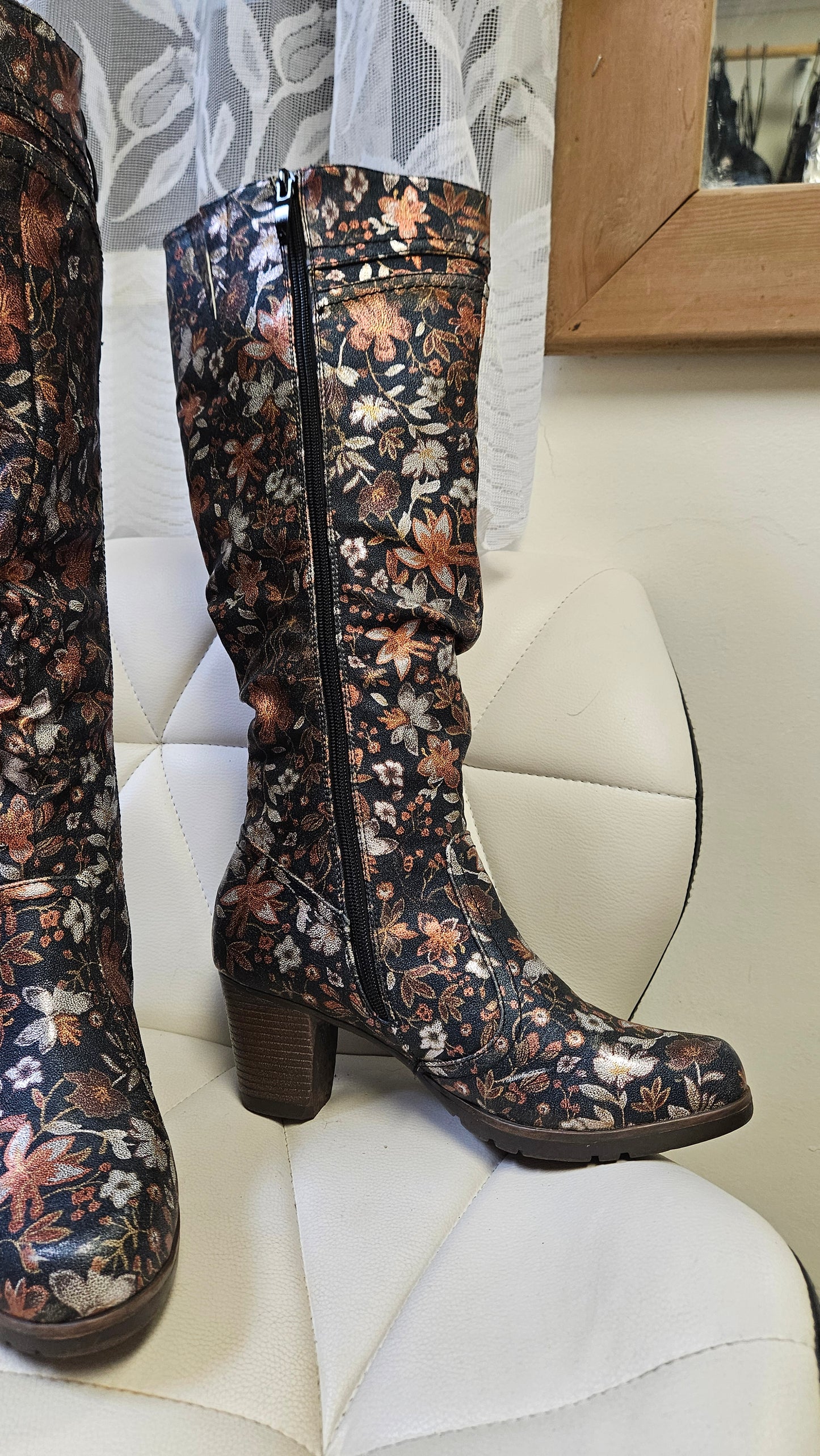 Maher Floral Boots - Preloved Boots Size 39